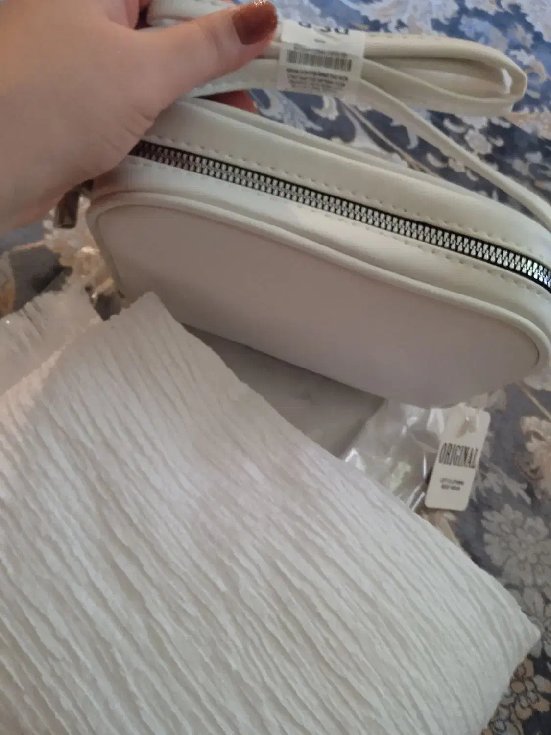 ست کیف و شال سفید|کیف، کفش، کمربند|مراغه, |دیوار