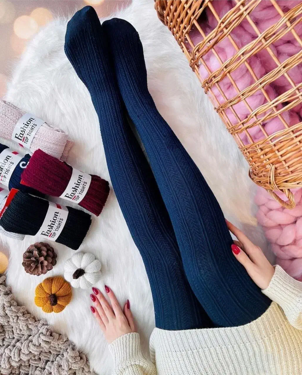 بافندگی جوراب شلواری گندمی و ساده زنانه|لباس|تهران, بازار|دیوار