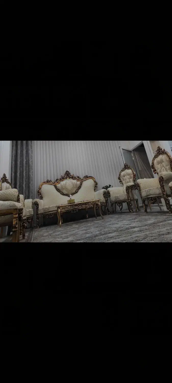 مبلمان سلطنتی 9نفر|مبلمان خانگی و میز عسلی|مشهد, رسالت|دیوار