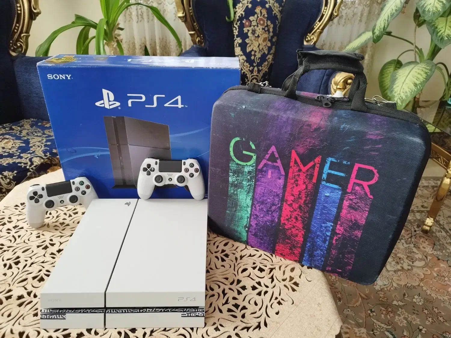 PS4 پلی۴ سفیدکپیخور ۱۹ بازی با لوازم اضافه|کنسول، بازی ویدئویی و آنلاین|پردیس, فاز ۲|دیوار