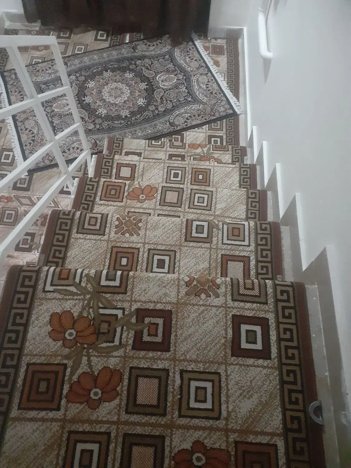 گلیم راه پله|گلیم، جاجیم، گبه|قرچک, مهدیه|دیوار