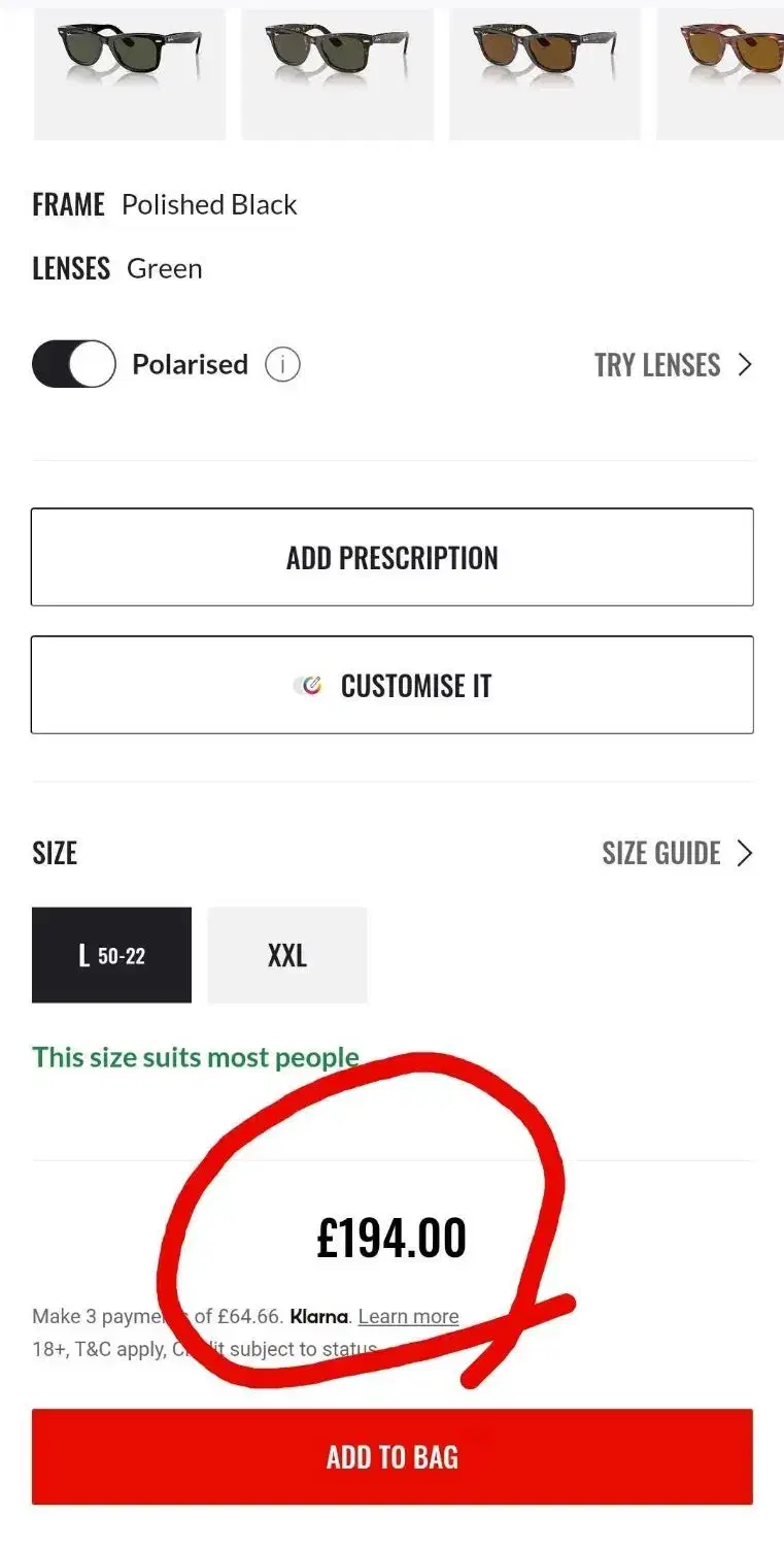 عینک آفتابی ریبن ویفر rayban دودی ری بن پلاریزه|زیورآلات و اکسسوری|تهران, ولنجک|دیوار