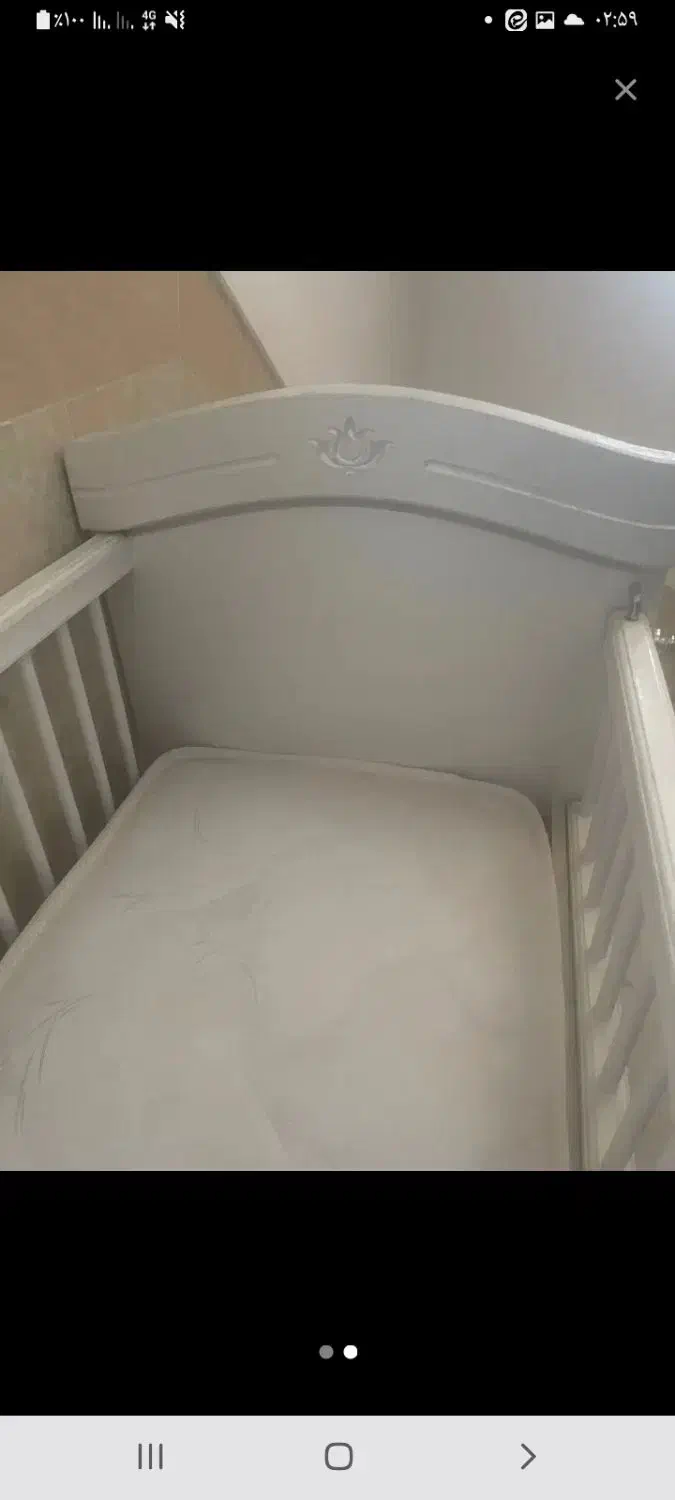 تخت کودک نو|تخت و سرویس خواب|قم, سراجه (۱۵ خرداد)|دیوار