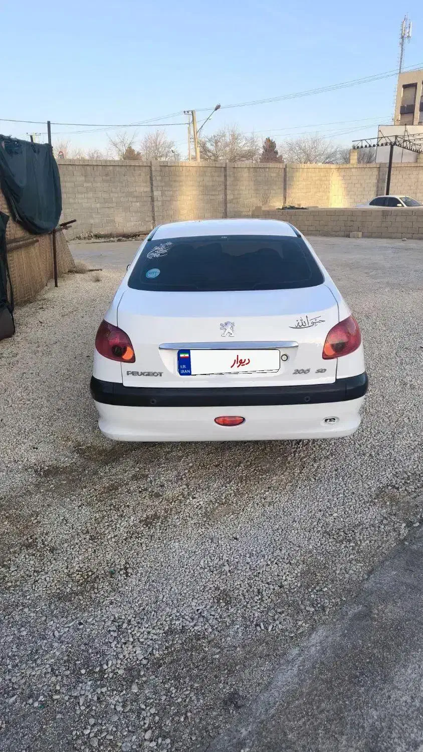 206 sd v8 صندوقدار|خودرو سواری و وانت|شیراز, گل سرخ|دیوار