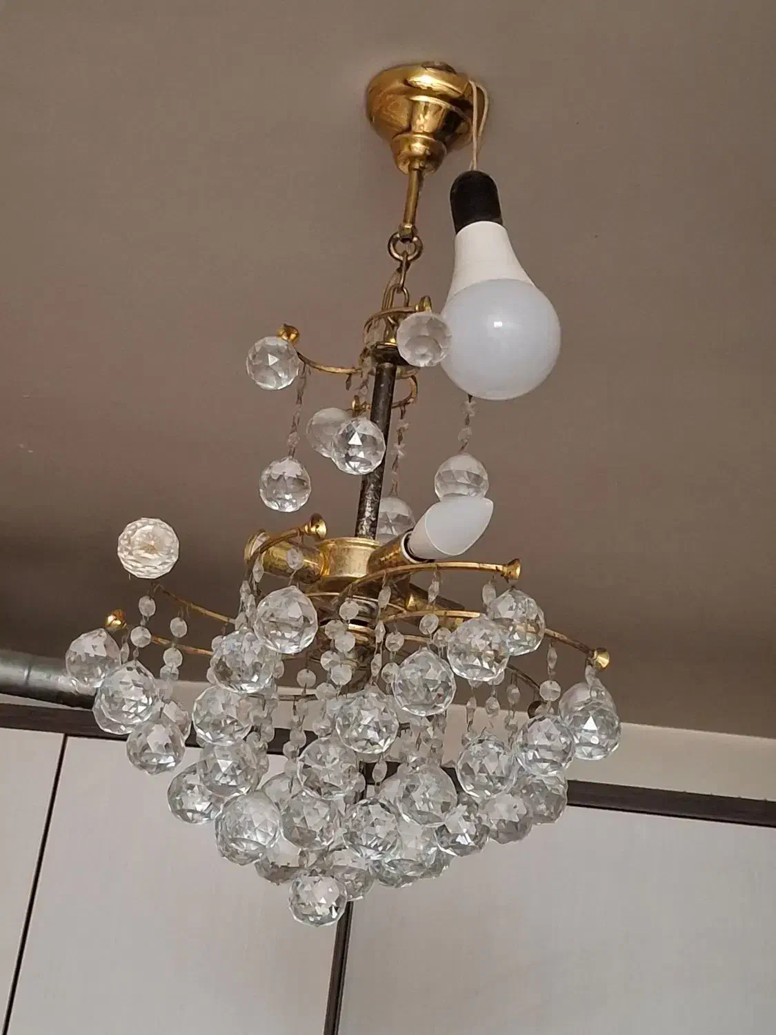 دو شاخه لوستر جنس کریستال|لوستر و چراغ آویز|تهران, ائمه اطهار|دیوار