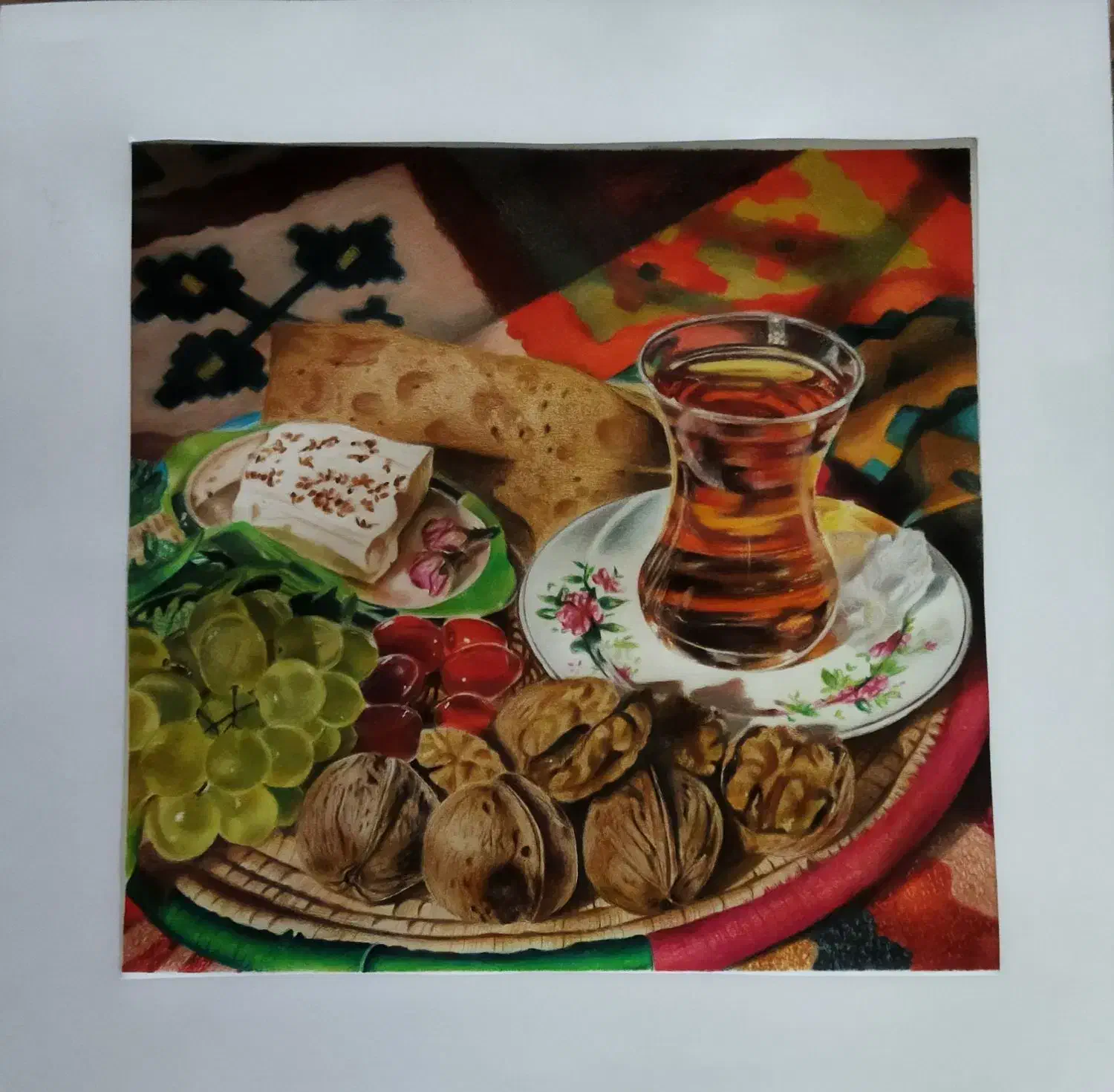 آموزش نقاشی و طراحی کودکان و بزرگسالان بانوان|خدمات آموزشی|شیراز, شیشه‌گری|دیوار