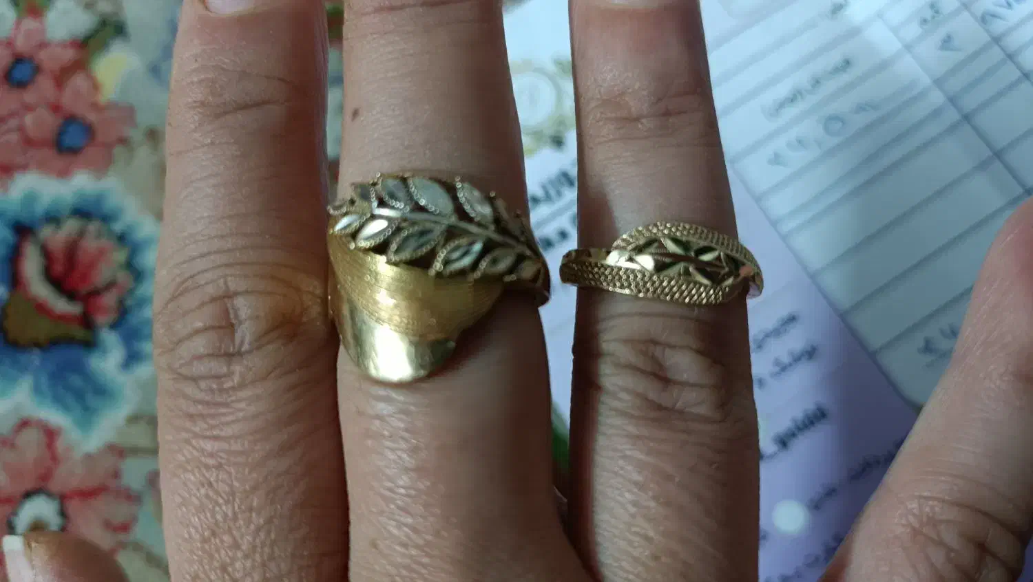 دو عدد انگشتر طلا|جواهرات|گرگان, |دیوار