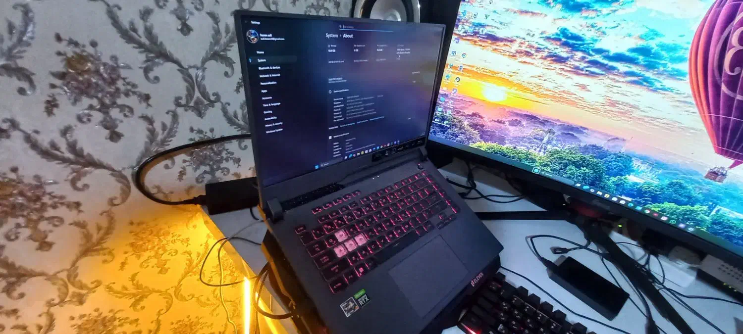 غول گیمینگ ایسوس rogstrixg513نمایشگر2k|رایانه همراه|تبریز, |دیوار