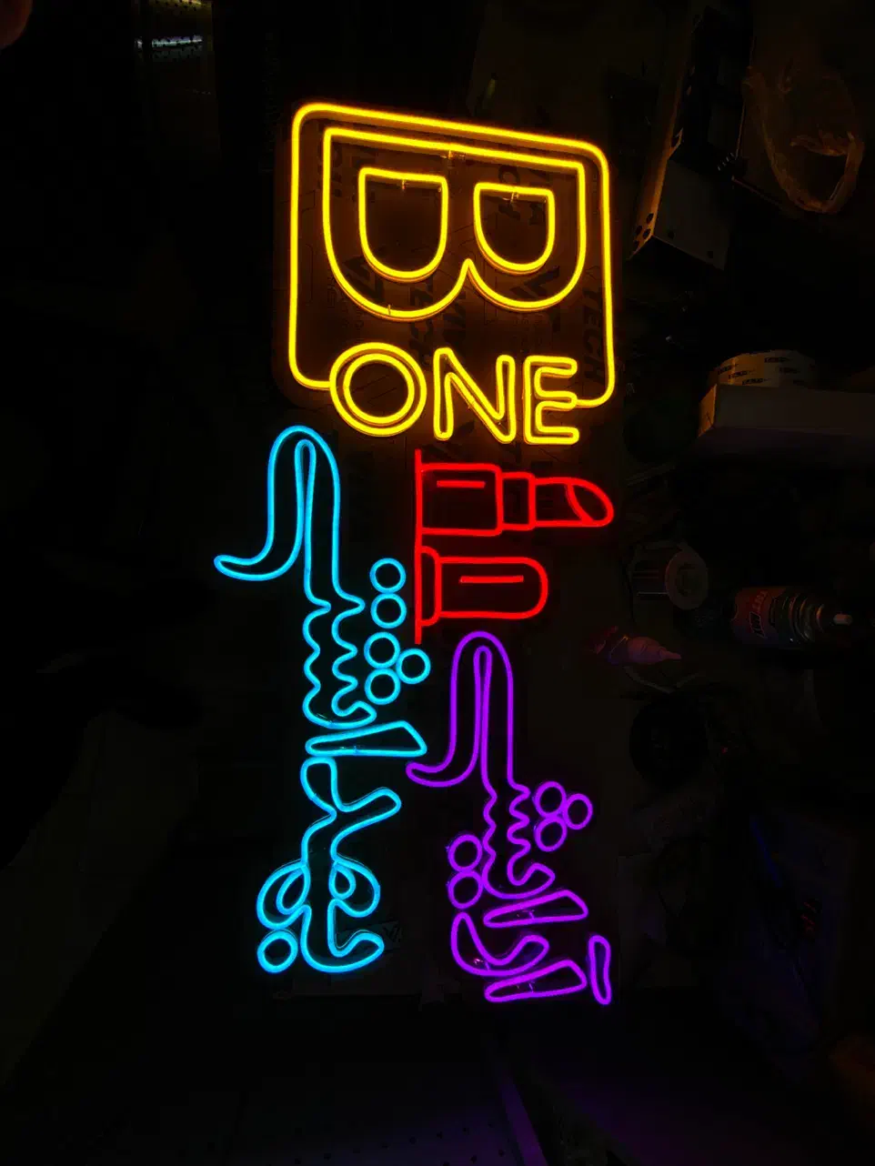 پلاک ال ای دی چنلیوم نئون پلکسی PVC برجسته باکس|فروشگاه و مغازه|رشت, رودباری|دیوار