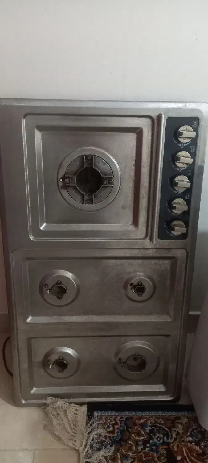 اجاق گاز صفحه ای استیل|اجاق گاز و لوازم برقی پخت‌وپز|هشتگرد, شهرک ارم شرقی|دیوار