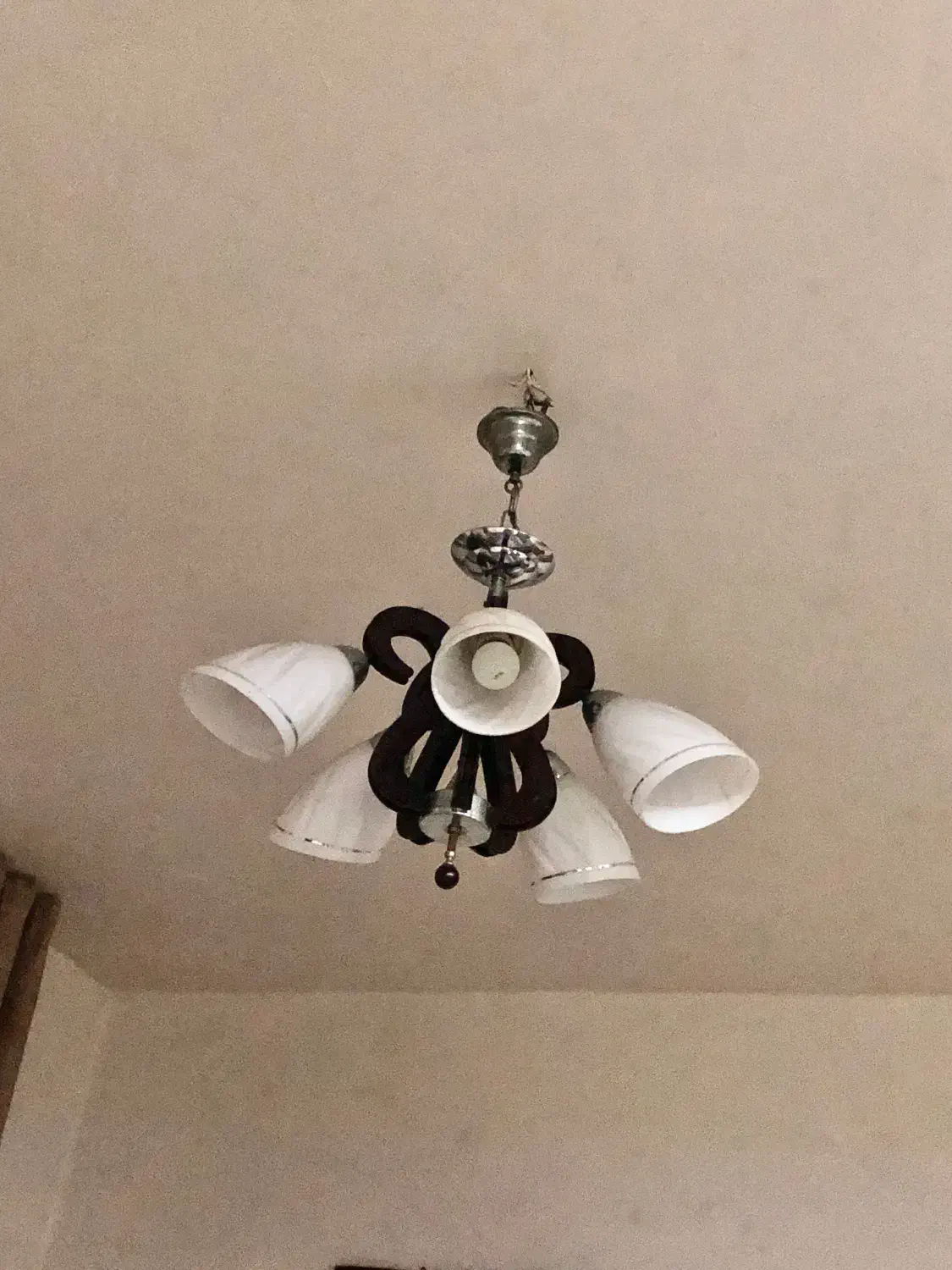 لوستر چوبی ( تخفیف خورد)|لوستر و چراغ آویز|تهران, گمرک|دیوار