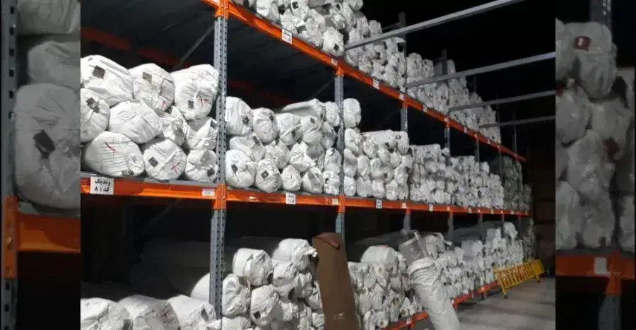 قفسه راک انبار پارچه دست دوم|عمده‌فروشی|بومهن, |دیوار