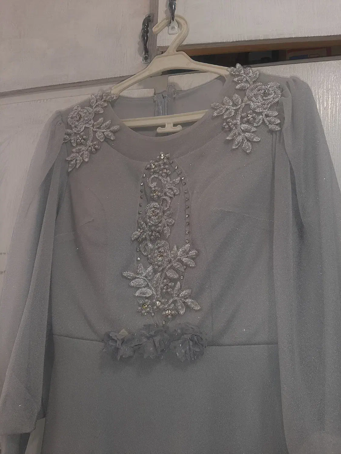 لباس مجلسی طوسی سرمه ای طلایی|لباس|قم, شاد قلی|دیوار