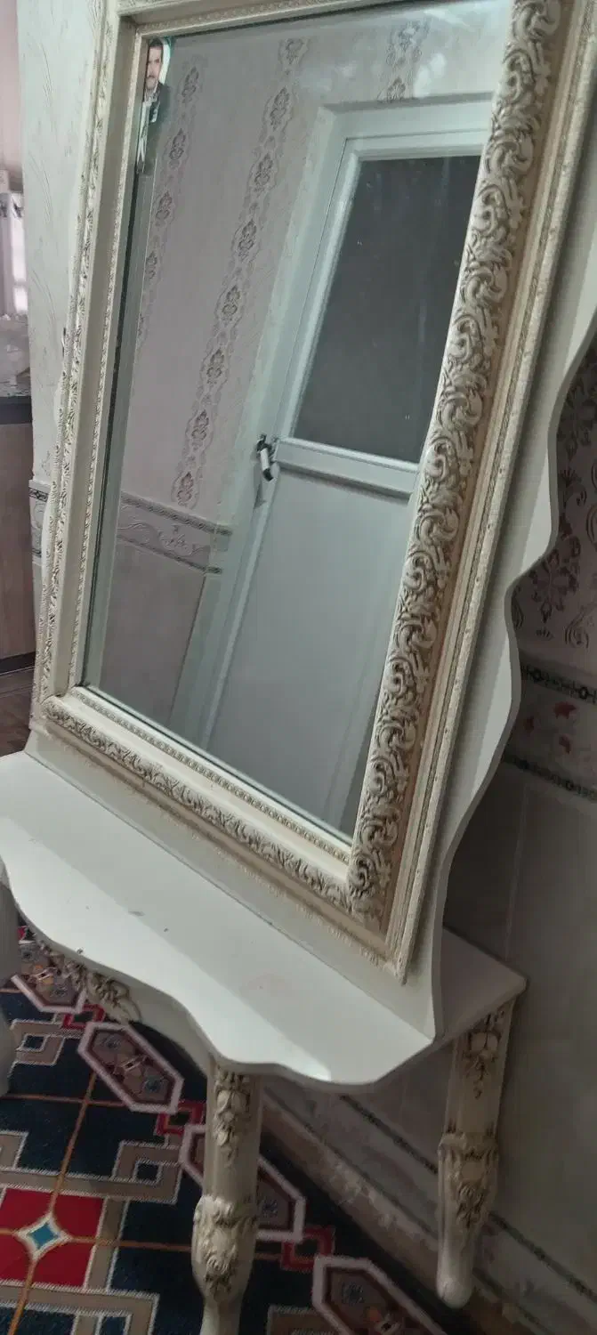 فروش فوری گنجه آینه کنسول و پرده|بوفه، ویترین، کنسول|تربت‌حیدریه, پیشکوه|دیوار