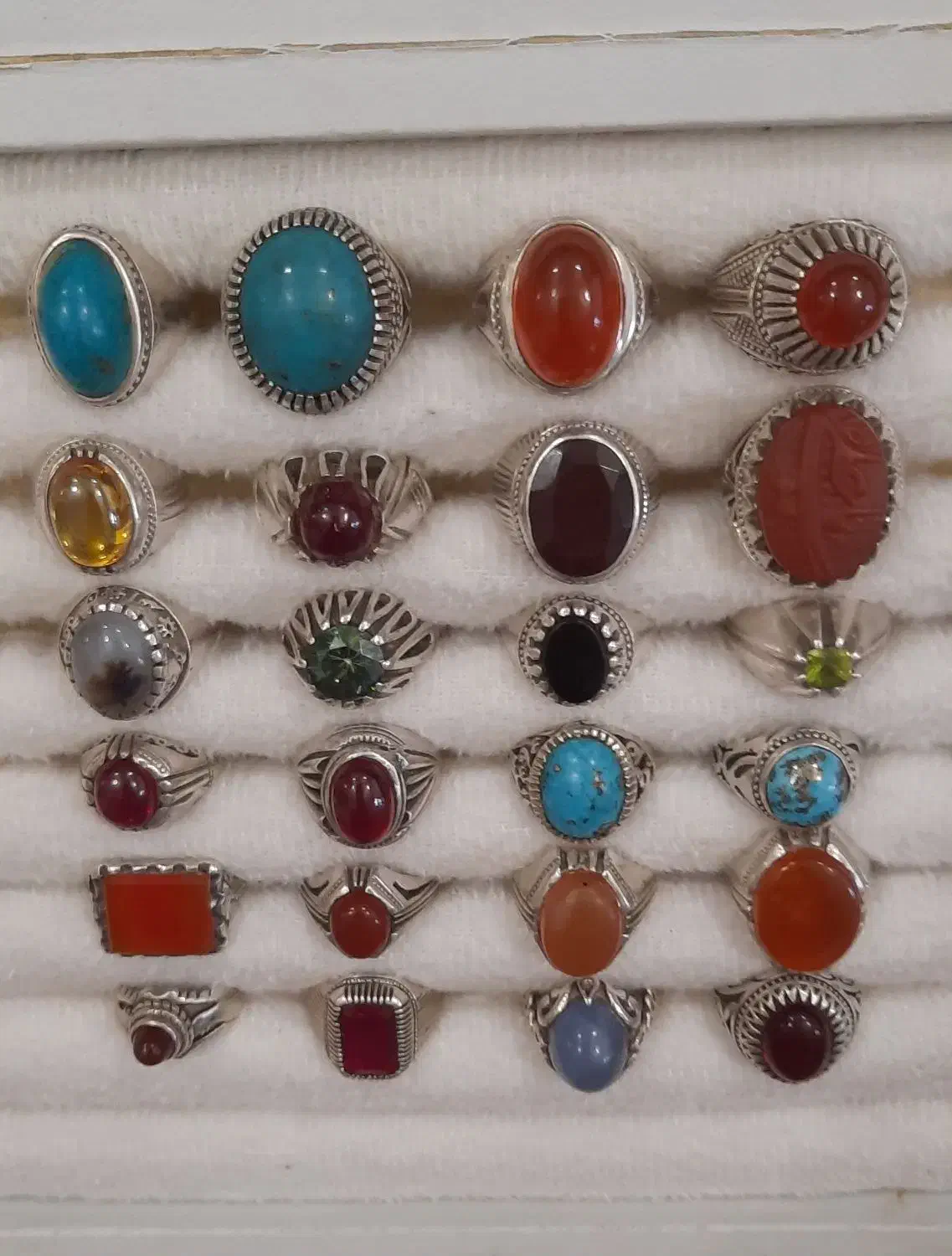 انگشترای نقره همگی عیار ۹۲۵ گرمی ۳۲۰ تومن|جواهرات|اردبیل, |دیوار