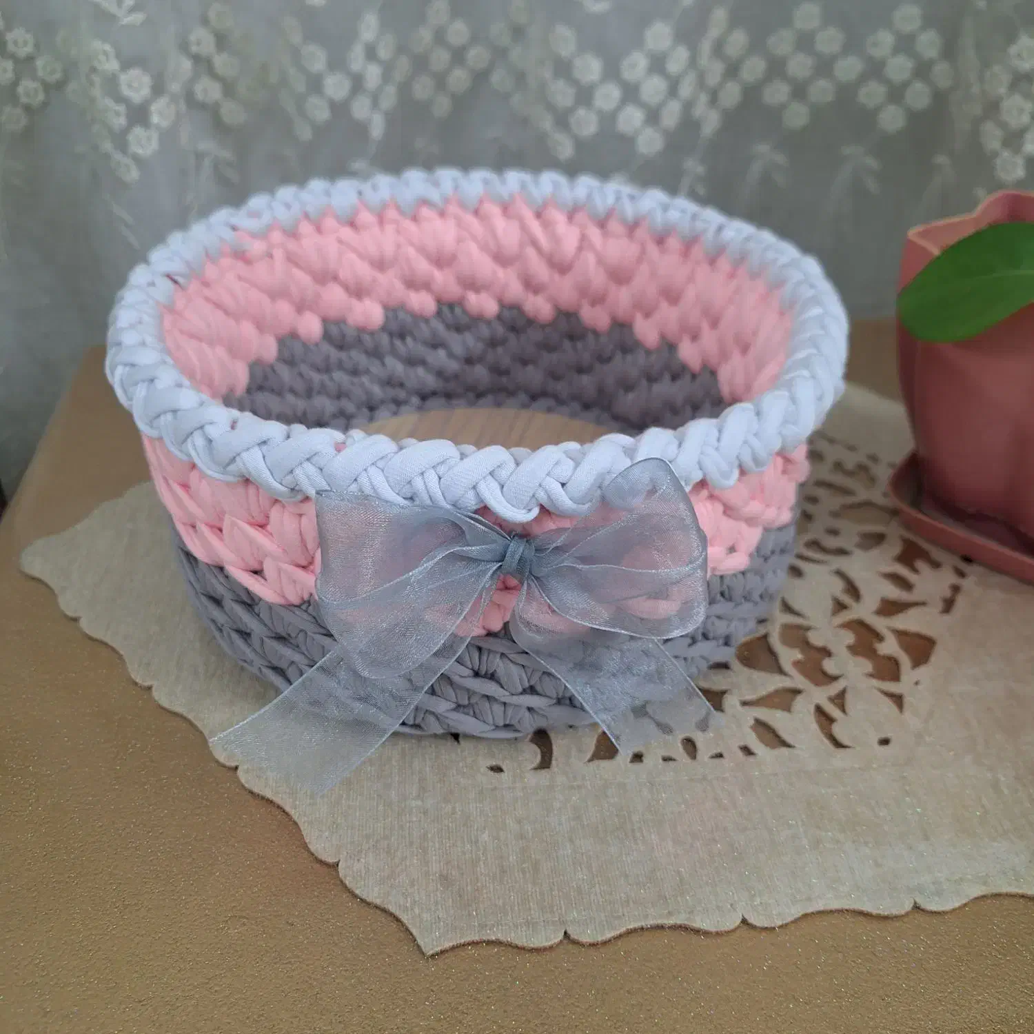 سبد تریکو|صنایع دستی و سایر لوازم تزئینی|بیرجند, |دیوار