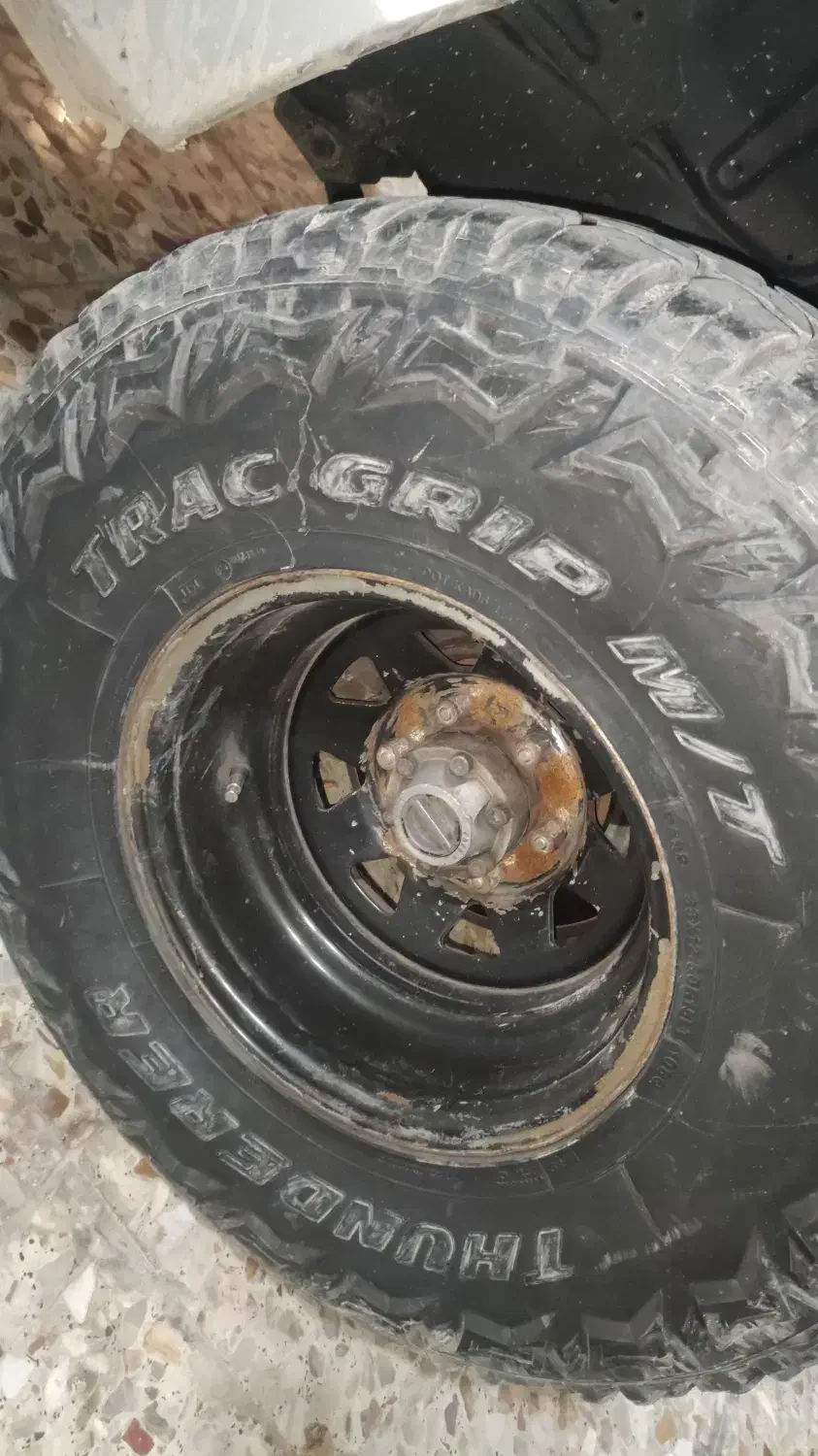 معاوضه رینگ و لاستیک آفرودی رینگ ۱۵ لاستیک ۳۳|قطعات یدکی و لوازم جانبی|قائم‌شهر, |دیوار