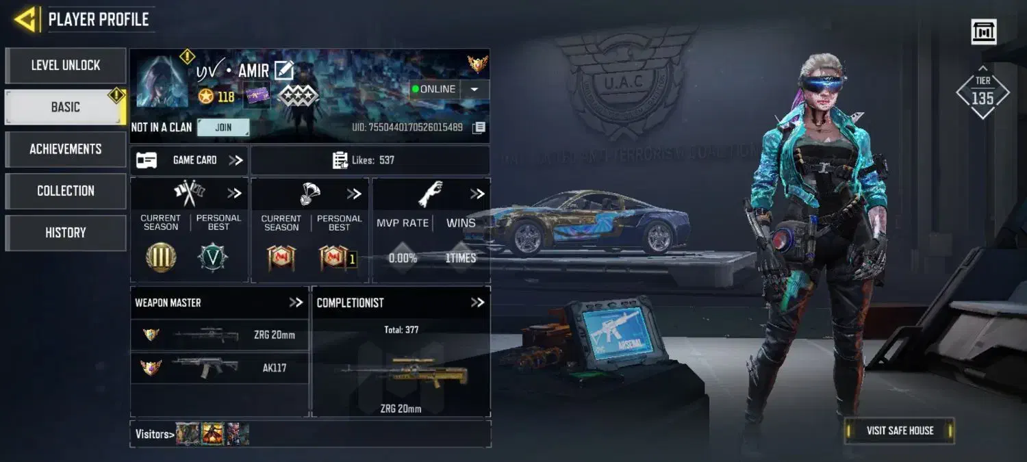 اکانت کالاف دارای اسکین گردونه|کنسول، بازی ویدئویی و آنلاین|ملایر, |دیوار