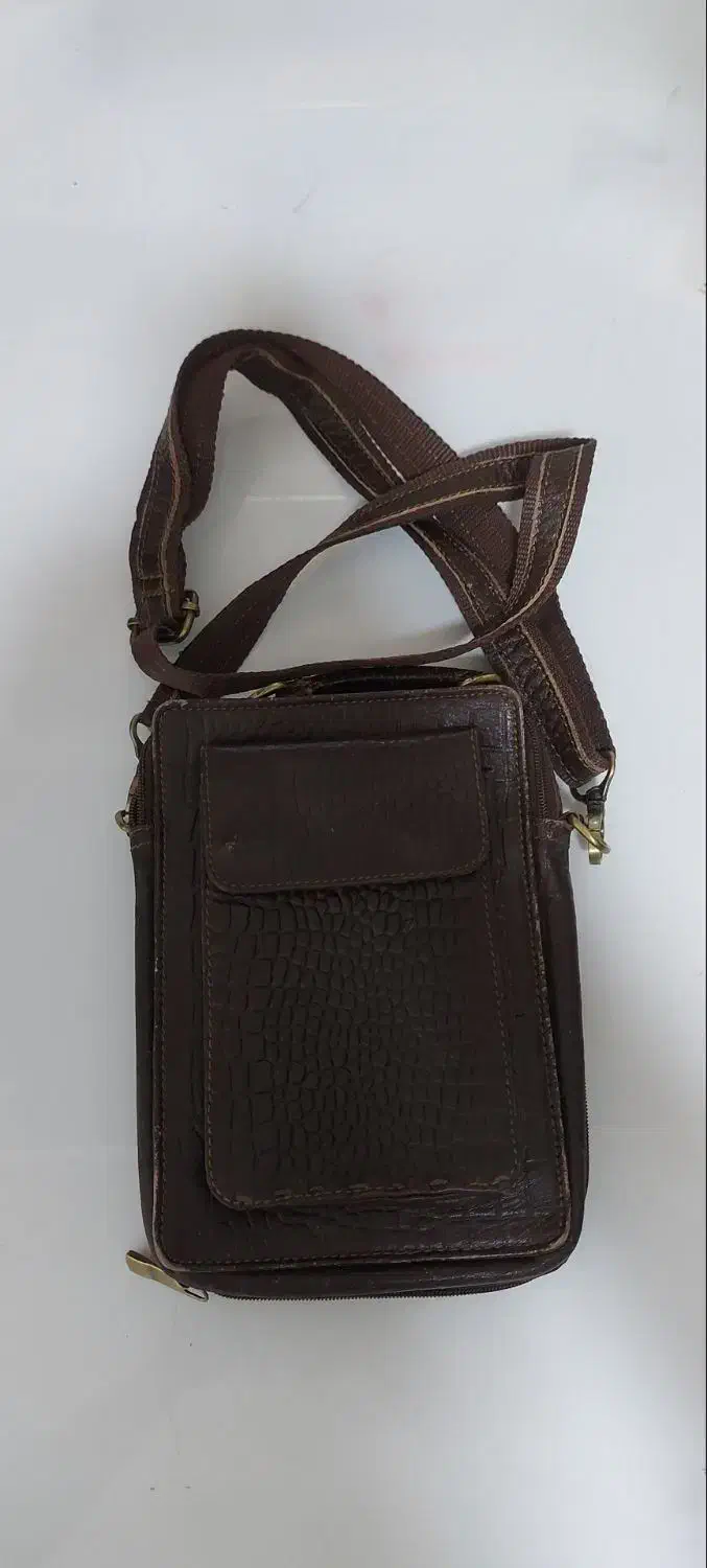 کیف چرم قهوه ای|کیف، کفش، کمربند|قم, باجک دو|دیوار