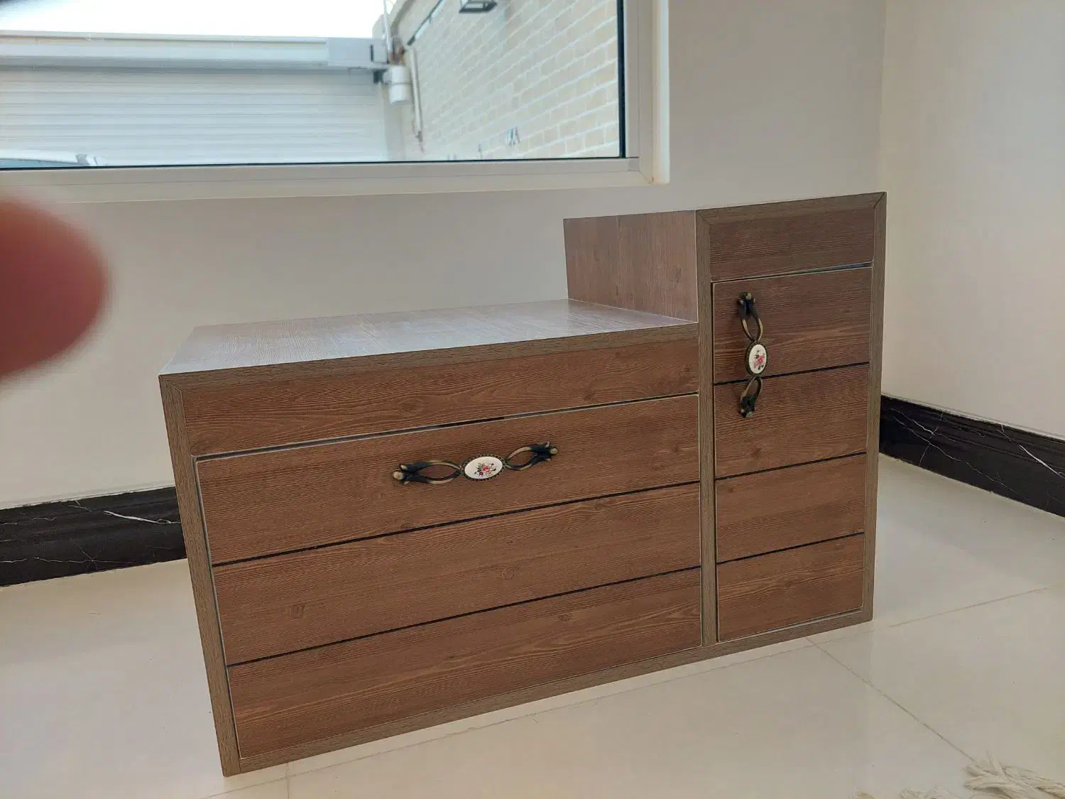 روشویی pvc طرح چوب|لوازم سرویس بهداشتی|میبد, |دیوار