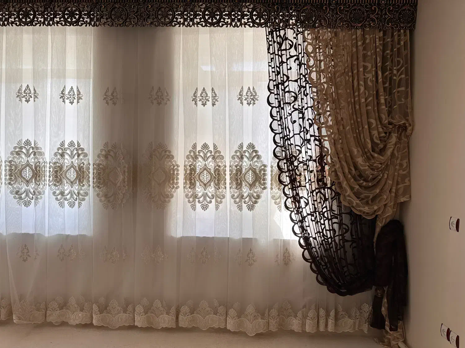 پرده با کناره ها|پرده، رانر، رومیزی|ماکو, |دیوار