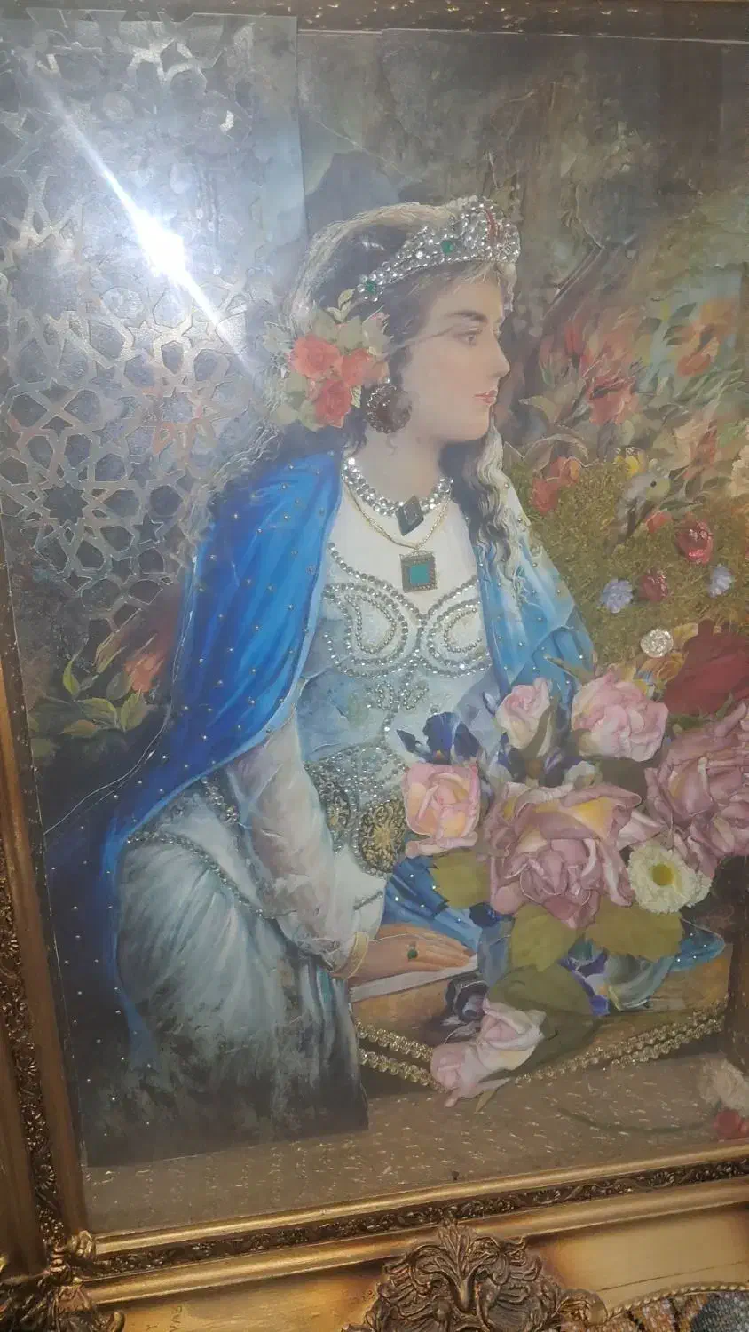 تابلو دستساز الگو ایرانی|صنایع دستی و سایر لوازم تزئینی|فولادشهر, B7|دیوار