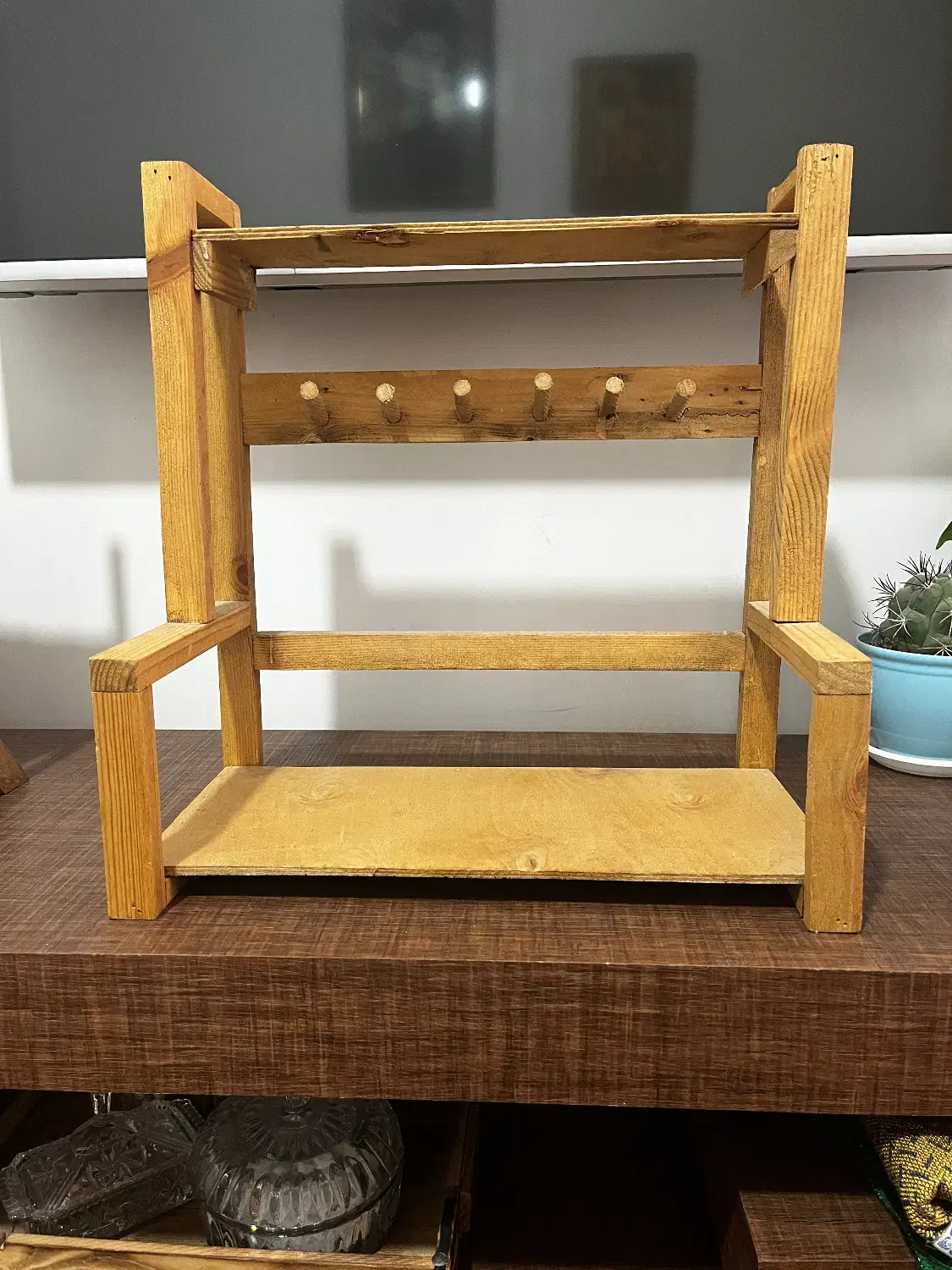 استند چوبی و سینی چوبی|ظروف سرو و پذیرایی|اسلام‌شهر, سیمرغ|دیوار