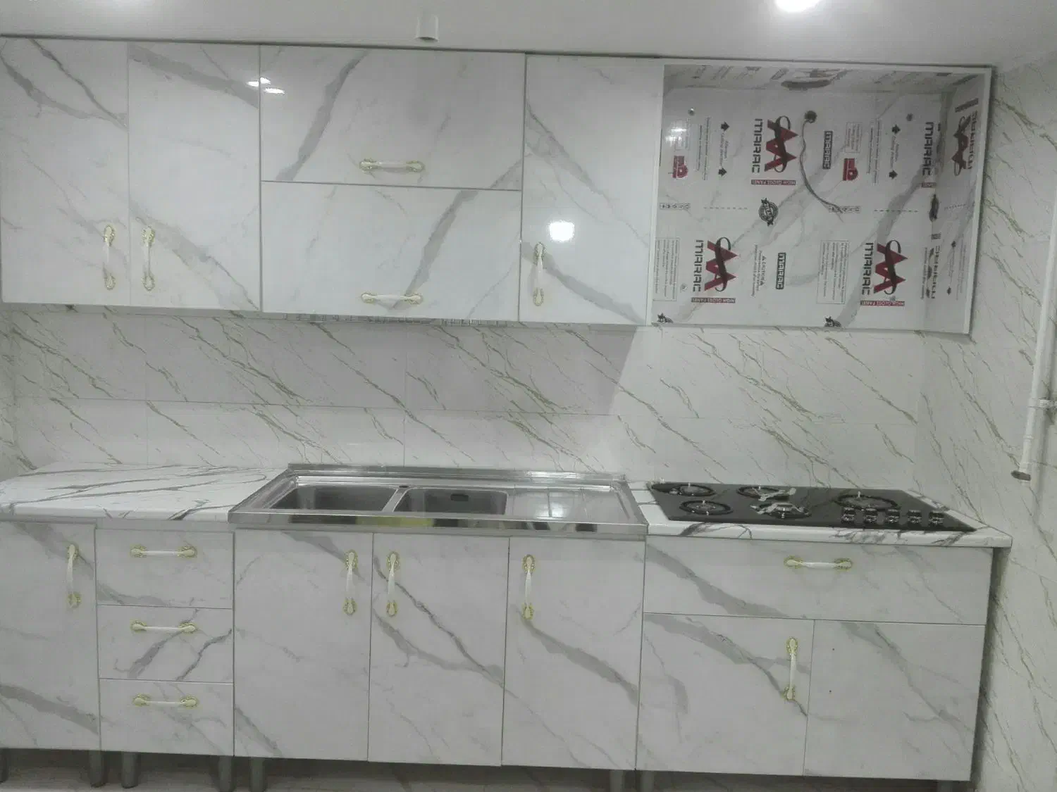 احمدی چوب کابینتهای آماده کد ۸۳۶۲۶۱۷|مصالح و تجهیزات ساختمان|لشت نشا, |دیوار