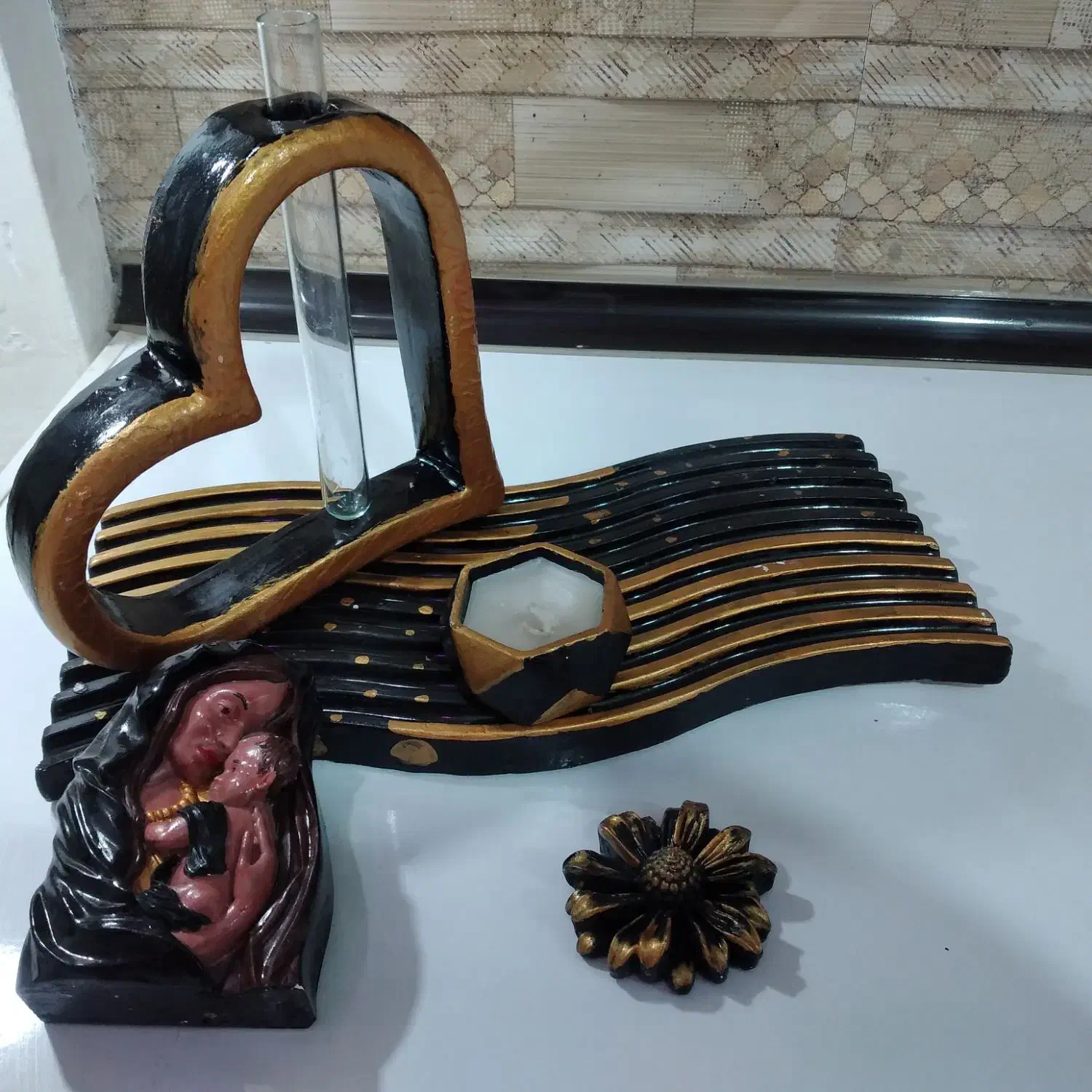 دکوری وکادویی روزمادروشب یلداسنگ مصنوعی|صنایع دستی و سایر لوازم تزئینی|رامشیر, |دیوار