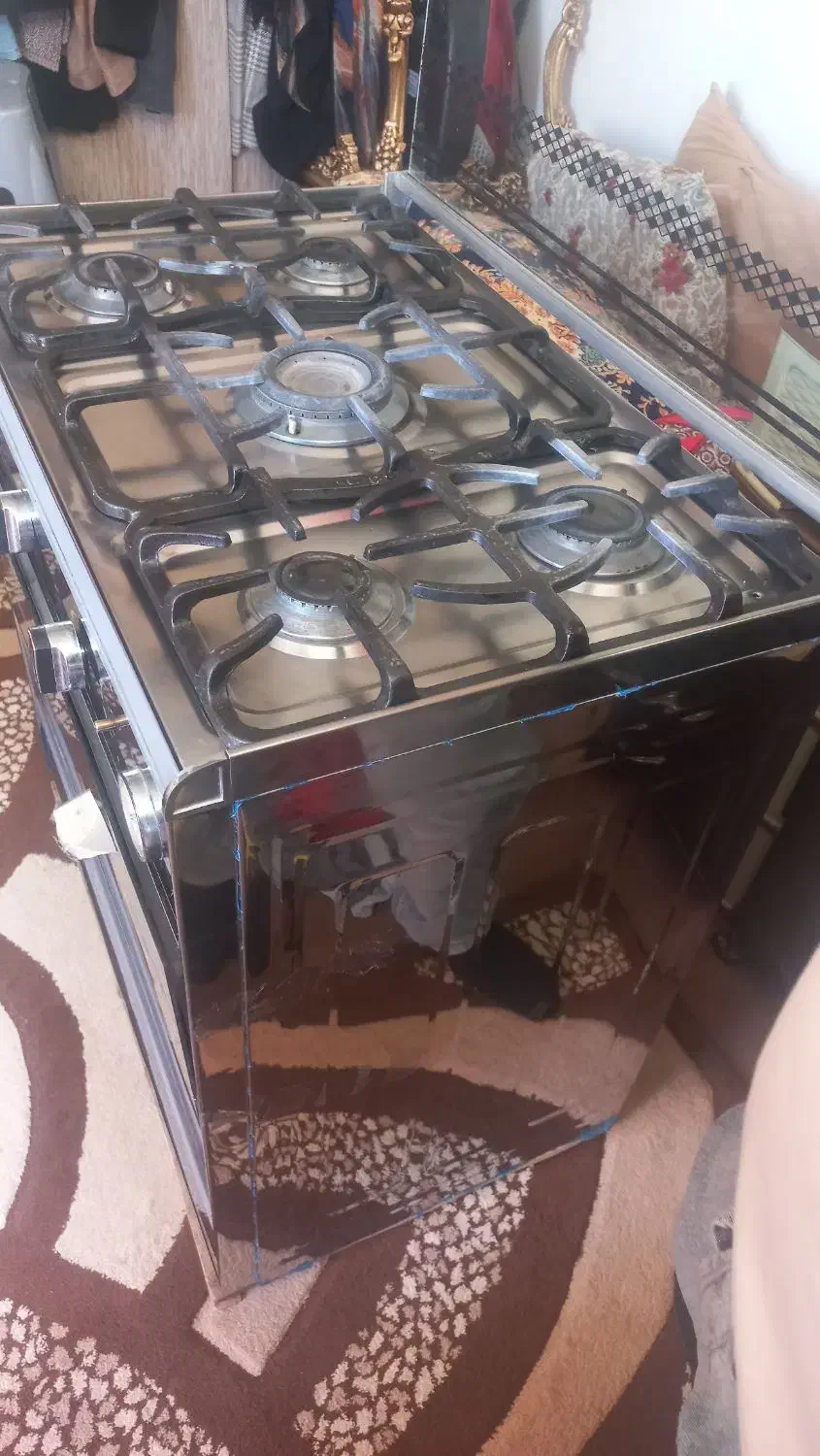 اجاق گاز ۵شعله سنگ هاازچودن|اجاق گاز و لوازم برقی پختوپز|اهر, |دیوار