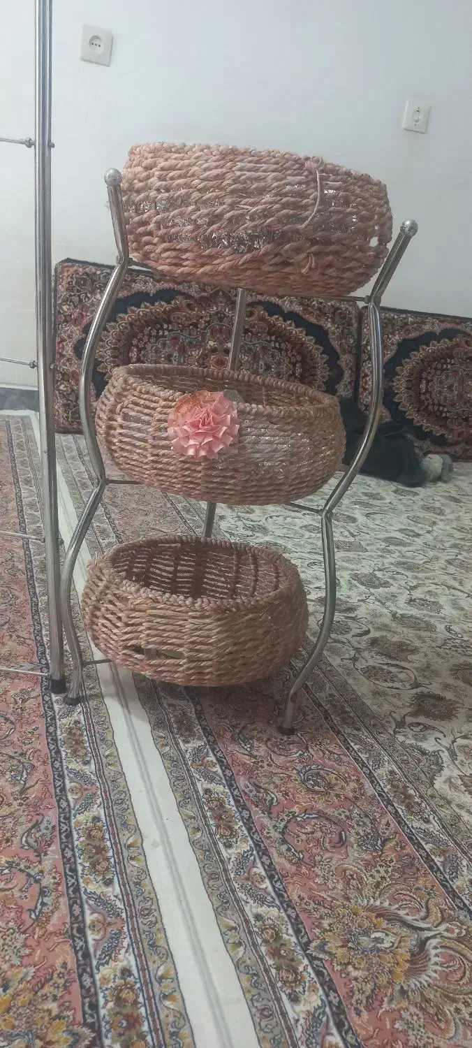 نظم دهنده سیب زمین و پیاز و استند قابلمه استیل|آبچکان و نظمدهنده ظروف|همدان, |دیوار