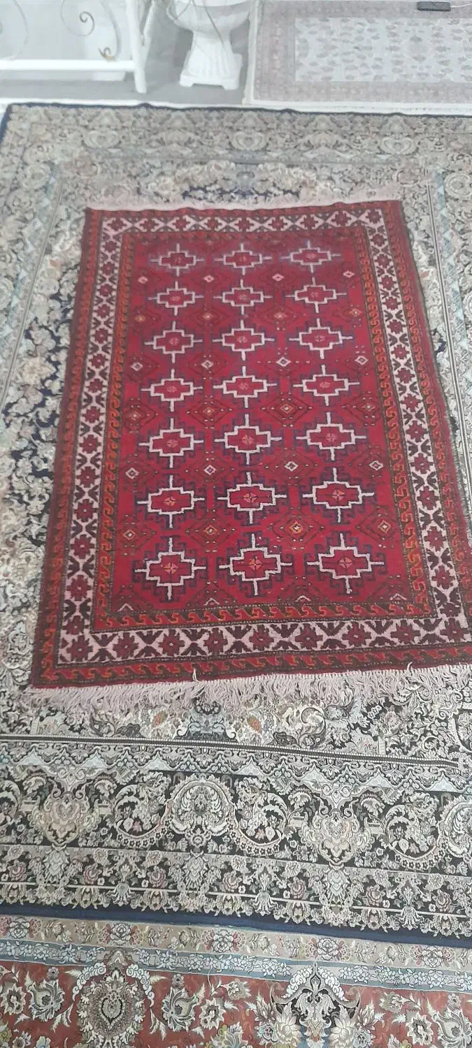 قالیچه دست باف  ترکمنی سالم فروش فوری|گلیم، جاجیم، گبه|مشهد, دانشجو|دیوار