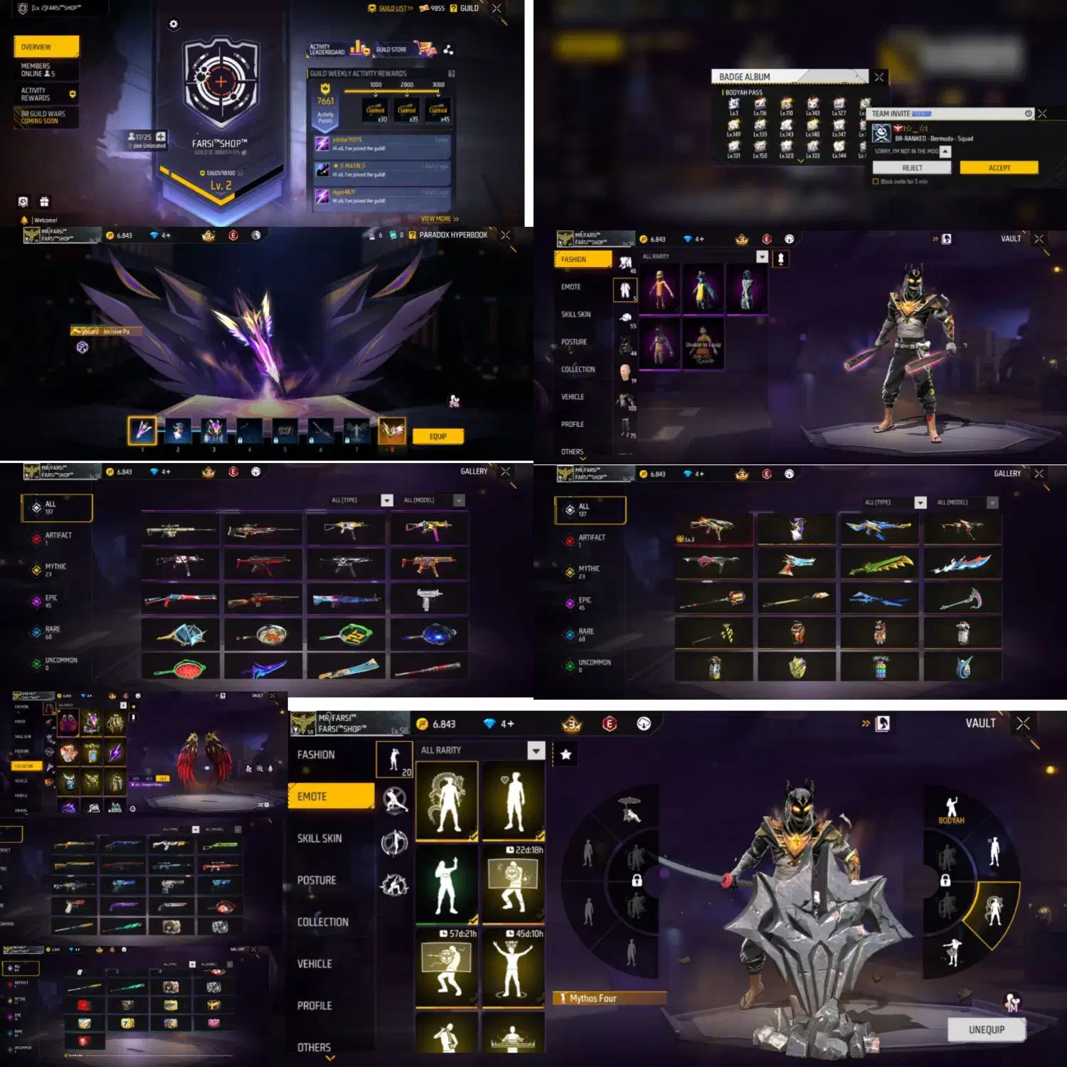 اکانت فری فایر|کنسول، بازی ویدئویی و آنلاین|ملارد, |دیوار