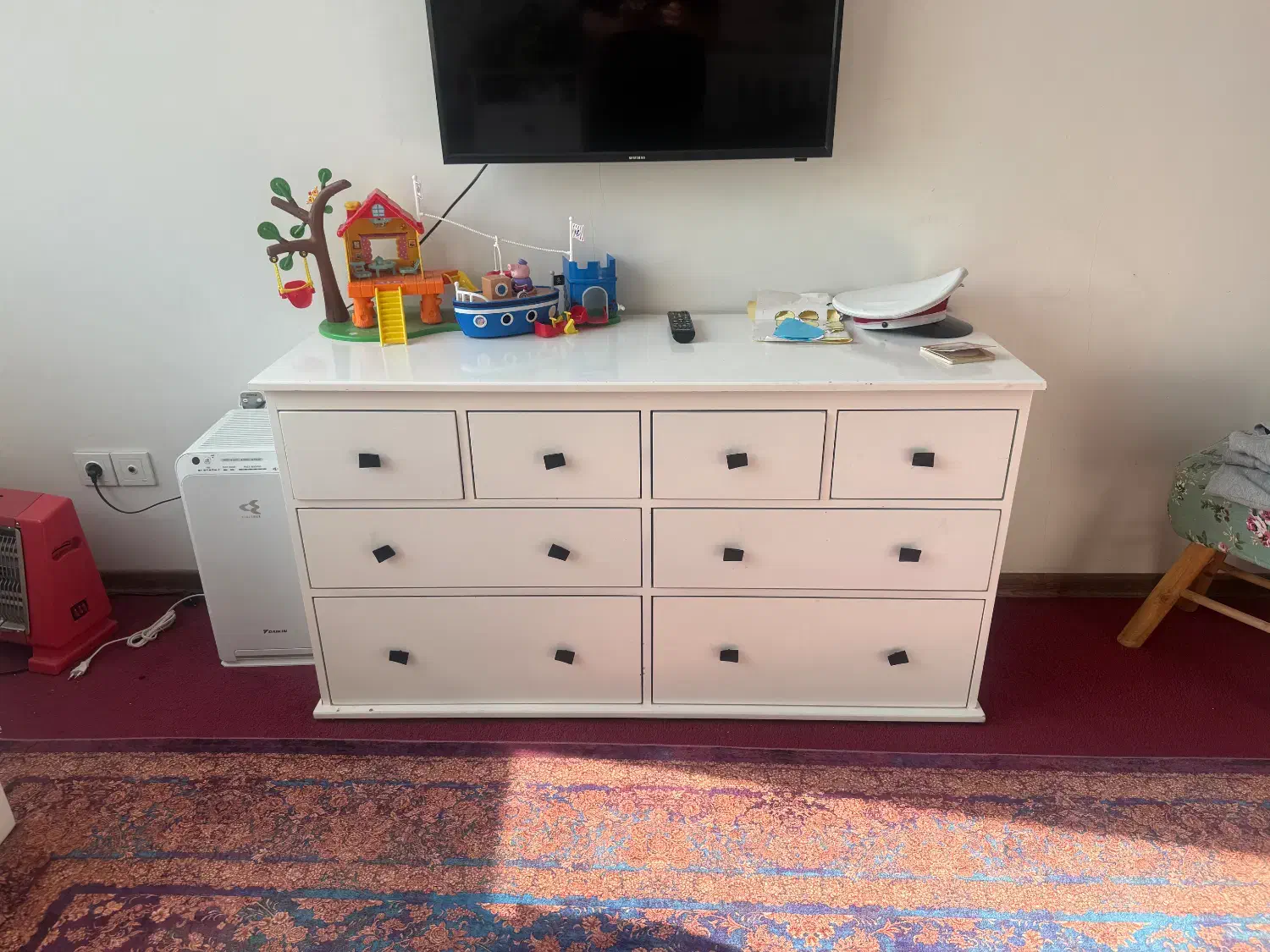 سرویس تخت،تشک و کمد تمام چوب نوزادی تا ۷ سال|تخت و سرویس خواب|تهران, ولنجک|دیوار