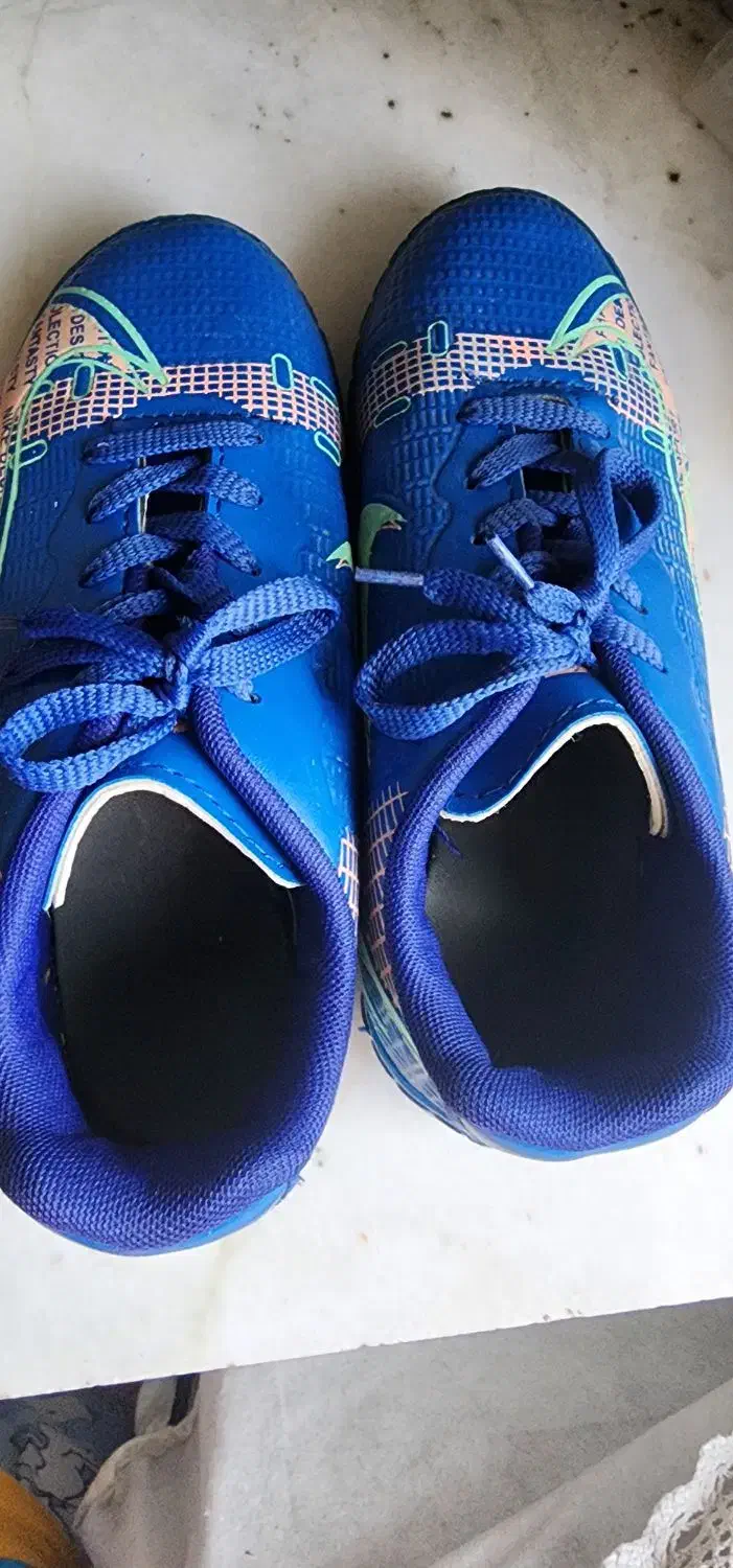 کفش چمن نایک رنگ آبی استوک دار سایز ۳۶|کیف، کفش، کمربند|زاهدان, |دیوار