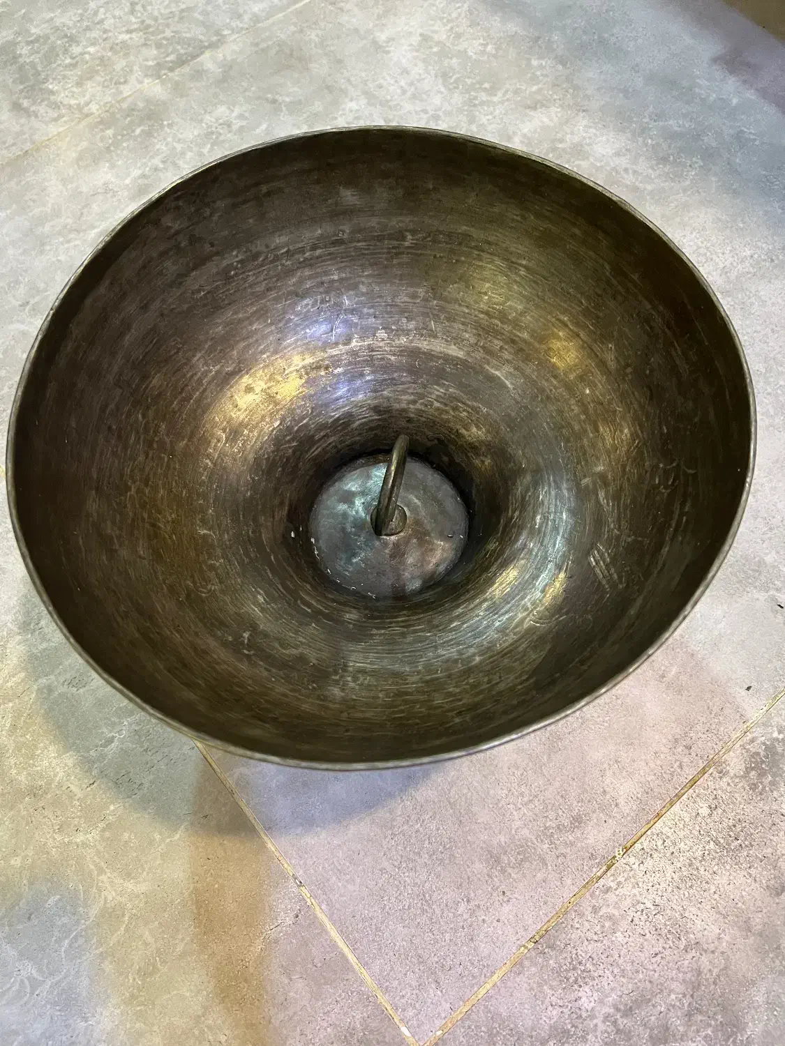 ظرف میوه خوری مسی خیلی عتیقه بامهر|کلکسیون اشیاء عتیقه|کیش, |دیوار