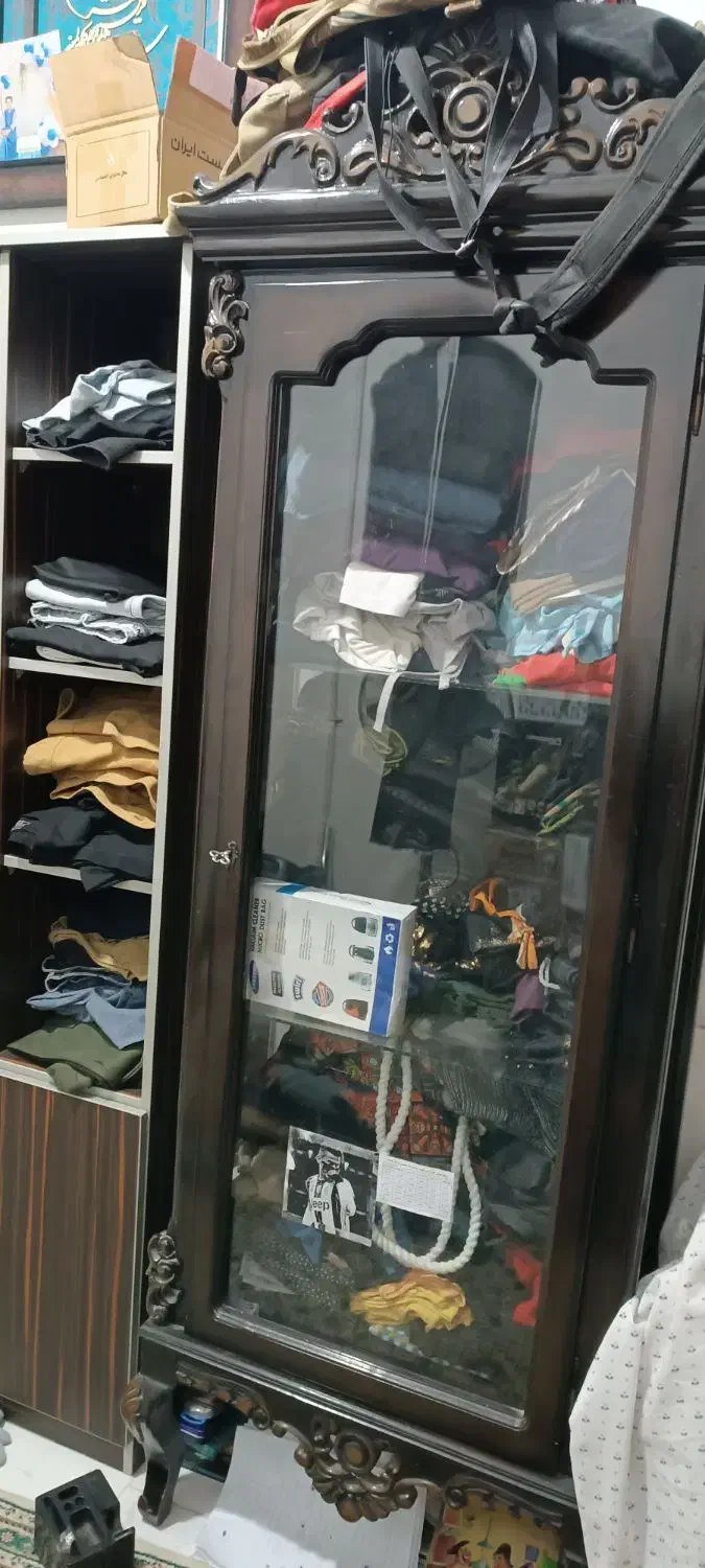 ویترین چوبی|بوفه، ویترین، کنسول|قم, باغ شریفی|دیوار