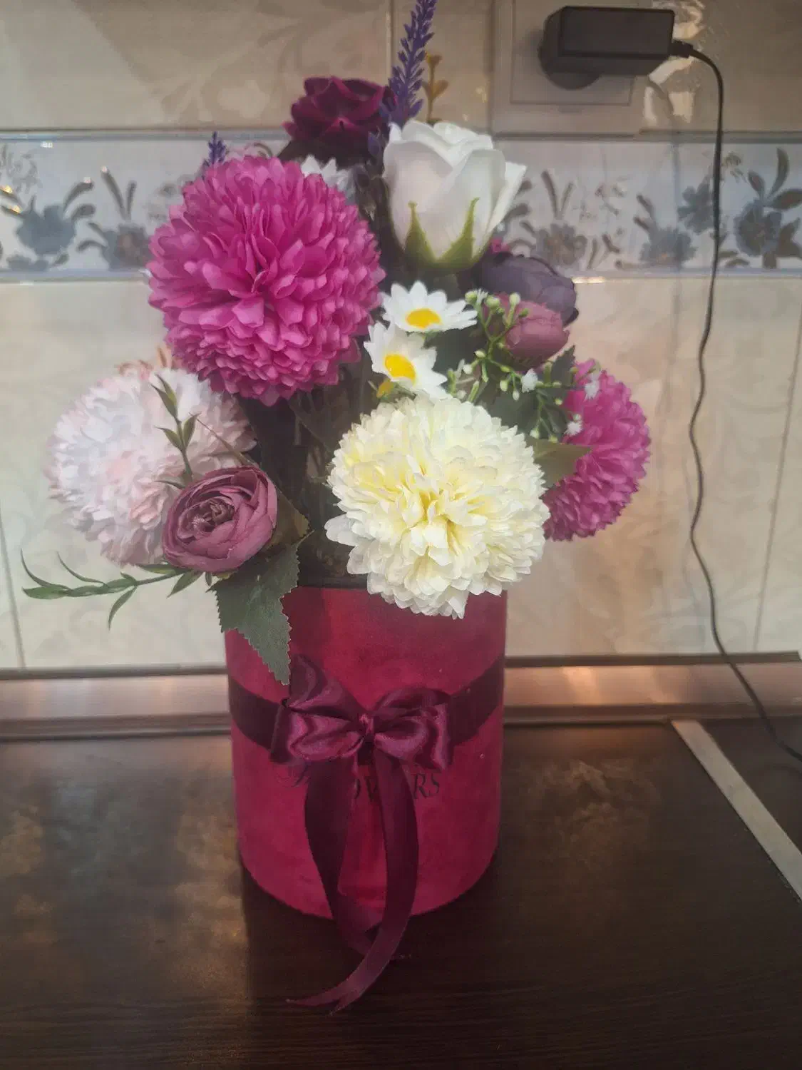 گل مصنوعی زیبا|گل مصنوعی|اراک, |دیوار