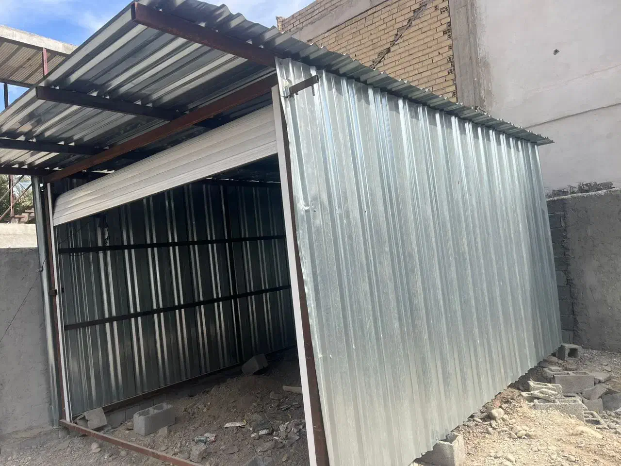 کانکس با درب برقی|مصالح و تجهیزات ساختمان|جیرفت, |دیوار