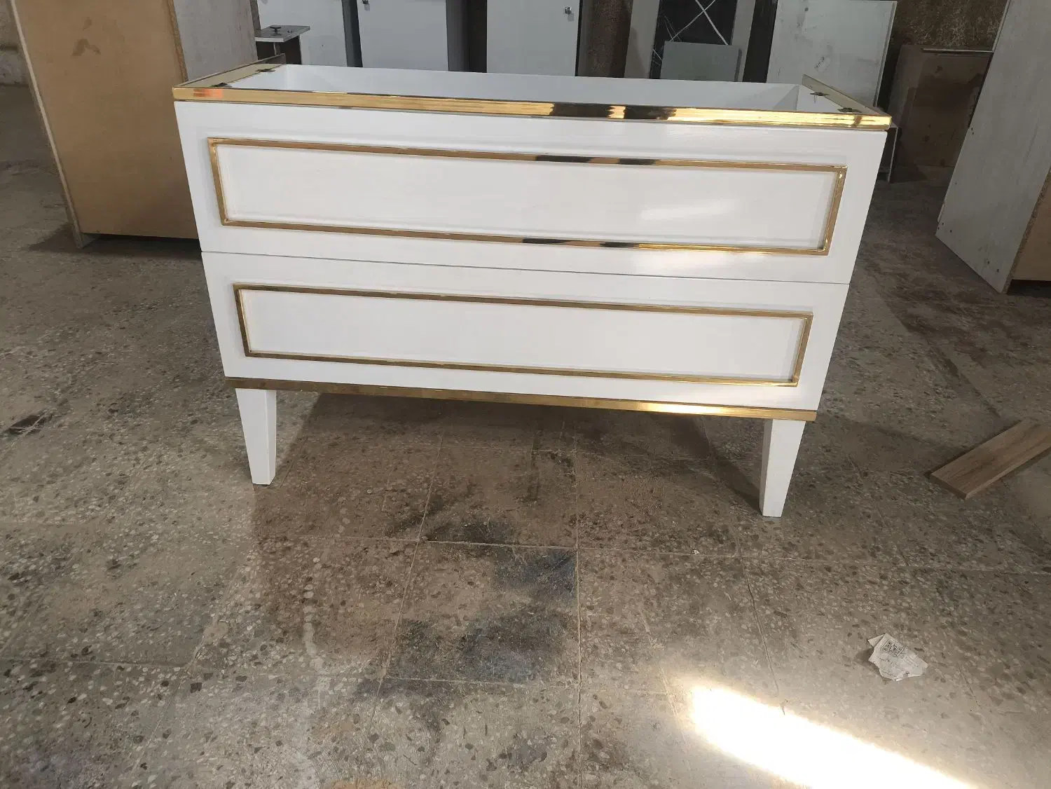 کابینت روشویی تمام پی وی سی با ریل تاندومی|لوازم سرویس بهداشتی|فردیس, انبار نفت|دیوار