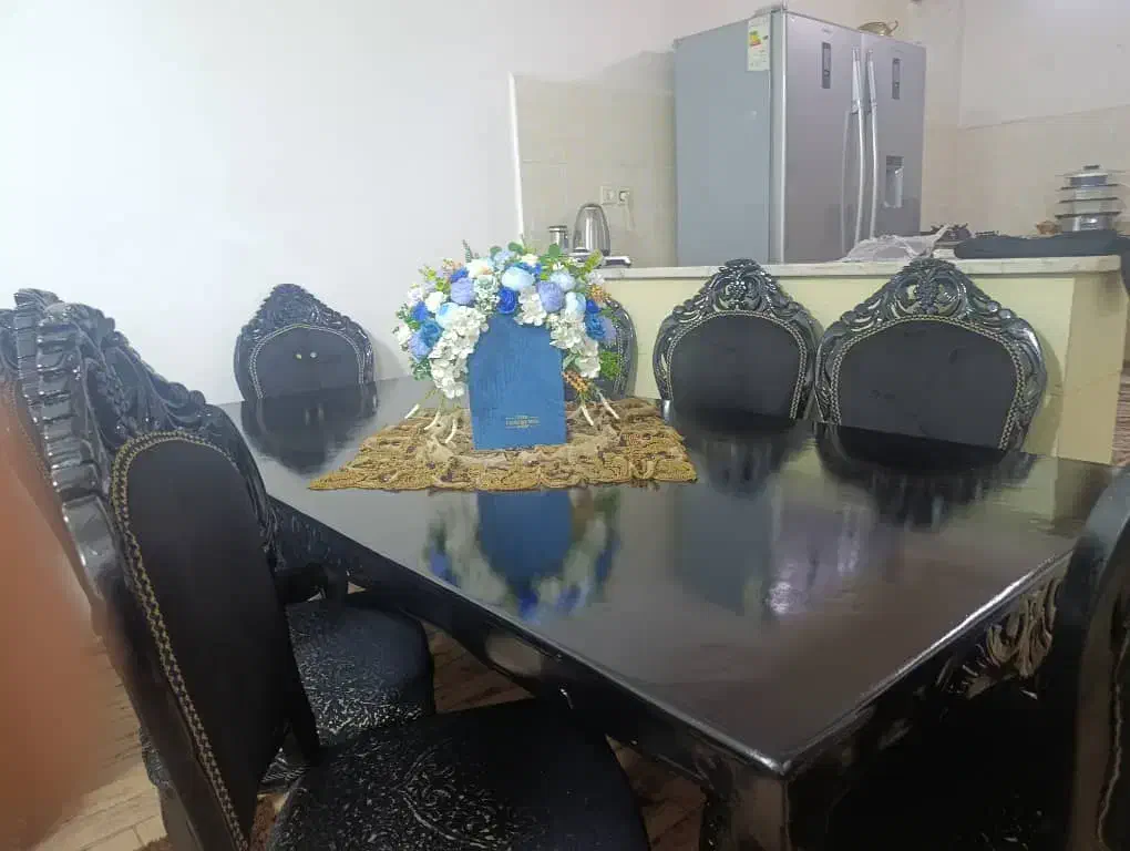 غذاخوری هشت نفره|میز و صندلی غذاخوری|خوی, |دیوار