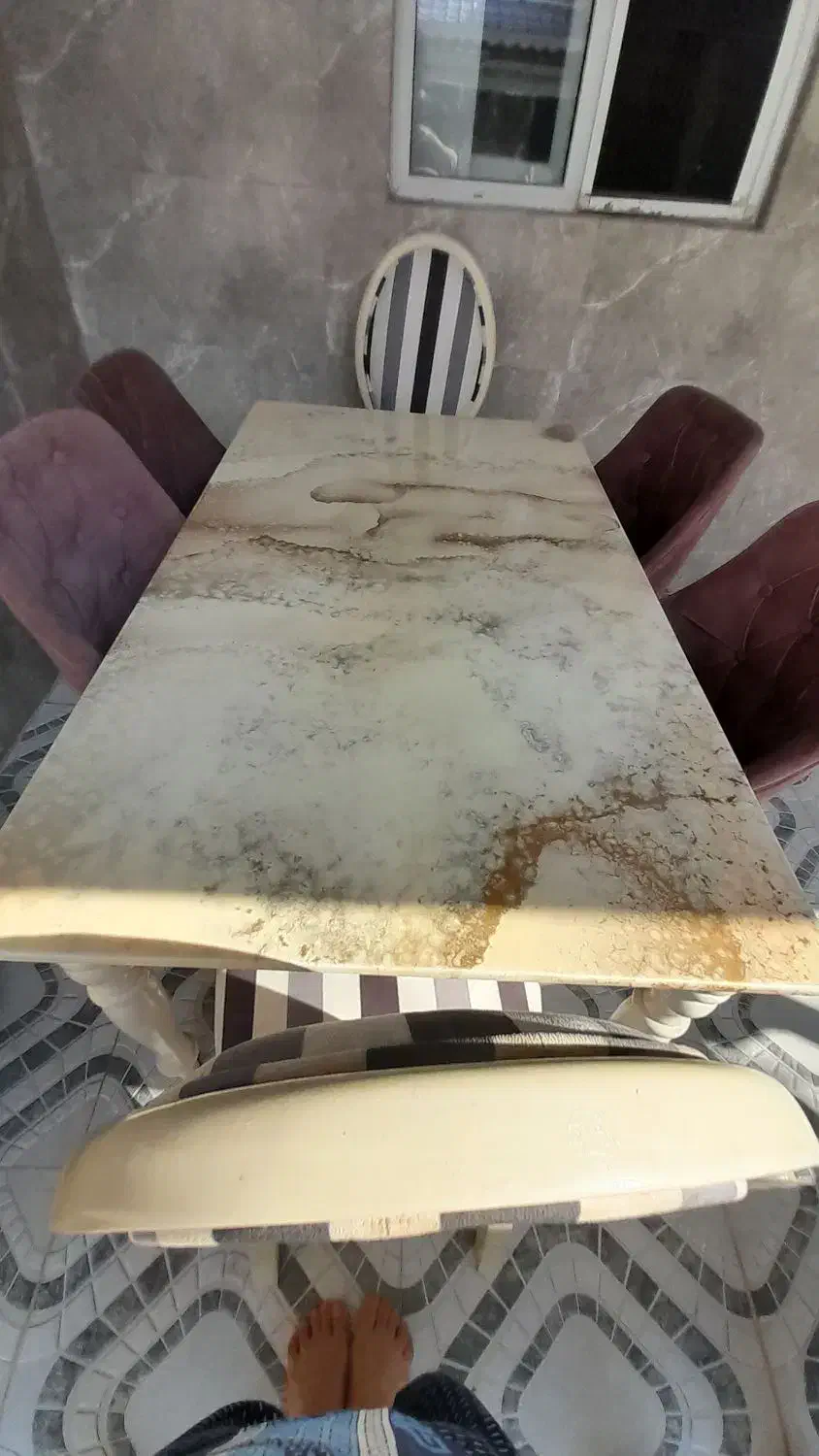 میزناهارخوری ۶نفره چستر|میز و صندلی غذاخوری|رشت, حومه رشت|دیوار