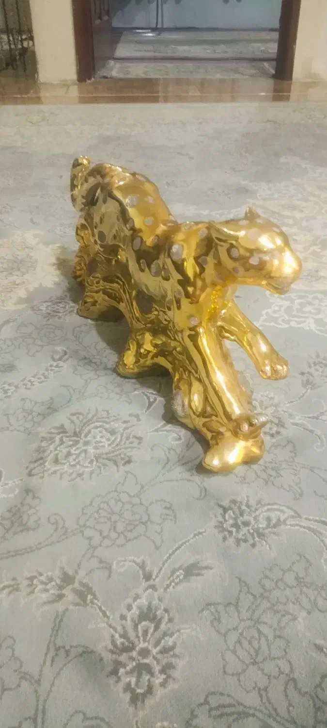 پلنگ سرامیکی|مجسمه، تندیس، ماکت|مشهد, توس (بلوار توس)|دیوار