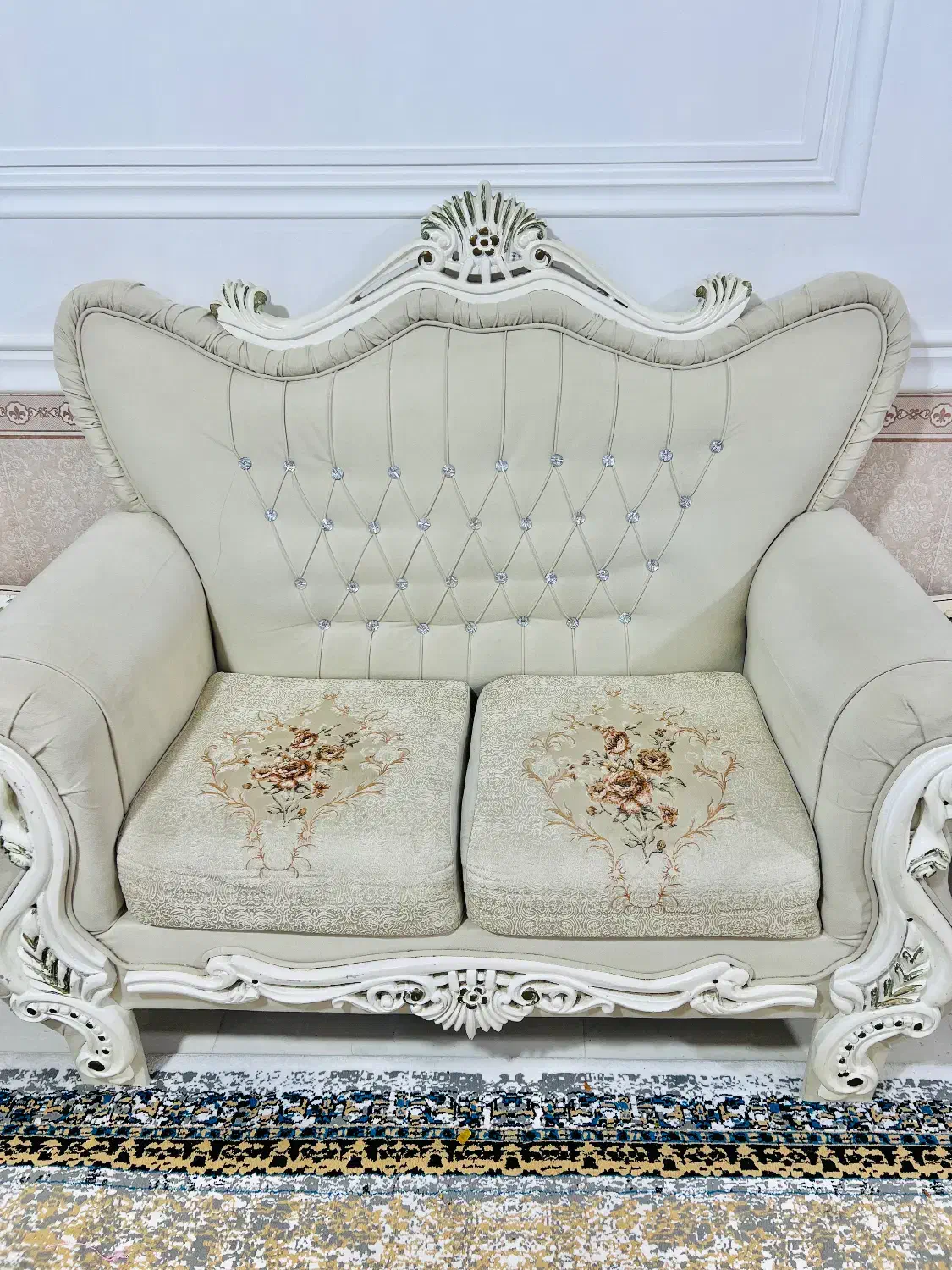 مبلمان شکاری با چوب راش و پارچه ترک|مبلمان خانگی و میز عسلی|چابهار, |دیوار