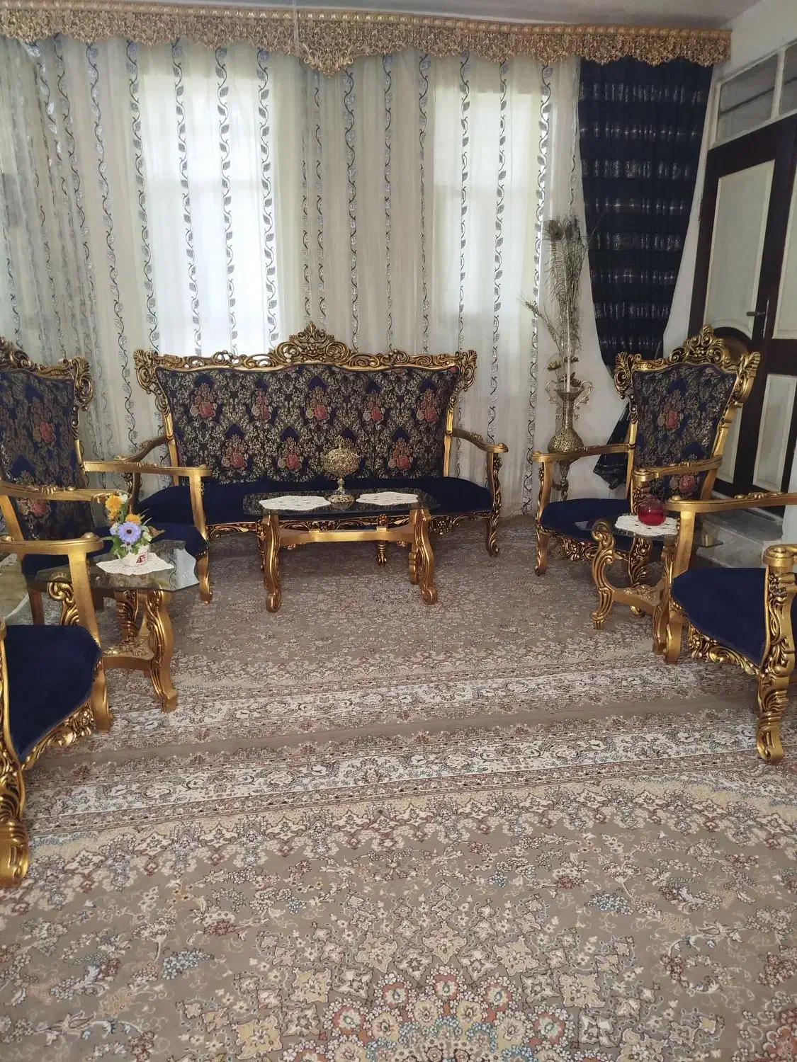 مبل سلطنتی|مبلمان خانگی و میز عسلی|بزینه رود, |دیوار