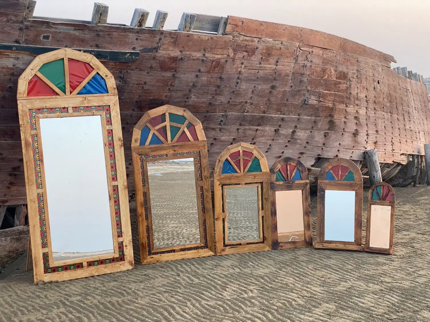 آینه چوبی سنتی دکوراتیو|آینه|دلوار, |دیوار