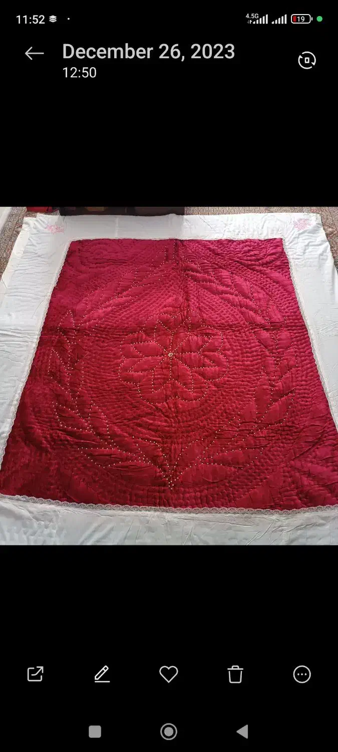 لحاف دست دوز|رختخواب، بالش، پتو|ساری, |دیوار