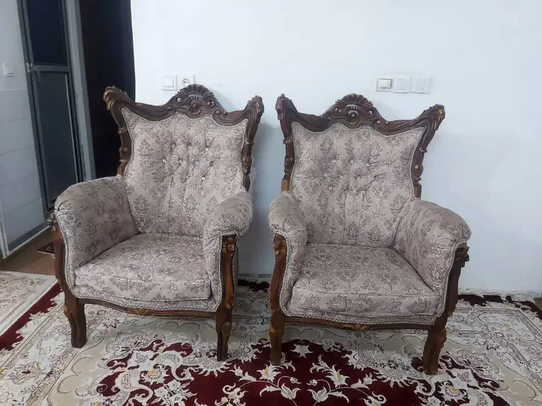 مبل سلطنتی ۹ نفره چوب راش|مبلمان خانگی و میز عسلی|شاهرود, |دیوار