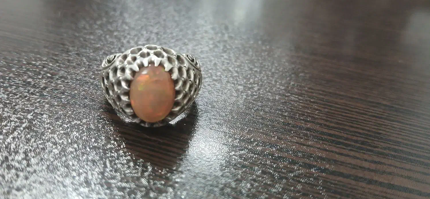 انگشتر اوپال فاخر و دستساز استاد مهربان|جواهرات|قزوین, |دیوار