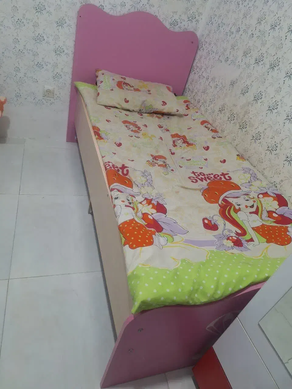 تخت نوجوان دخترانه|تخت و سرویس خواب|مشهد, رده|دیوار